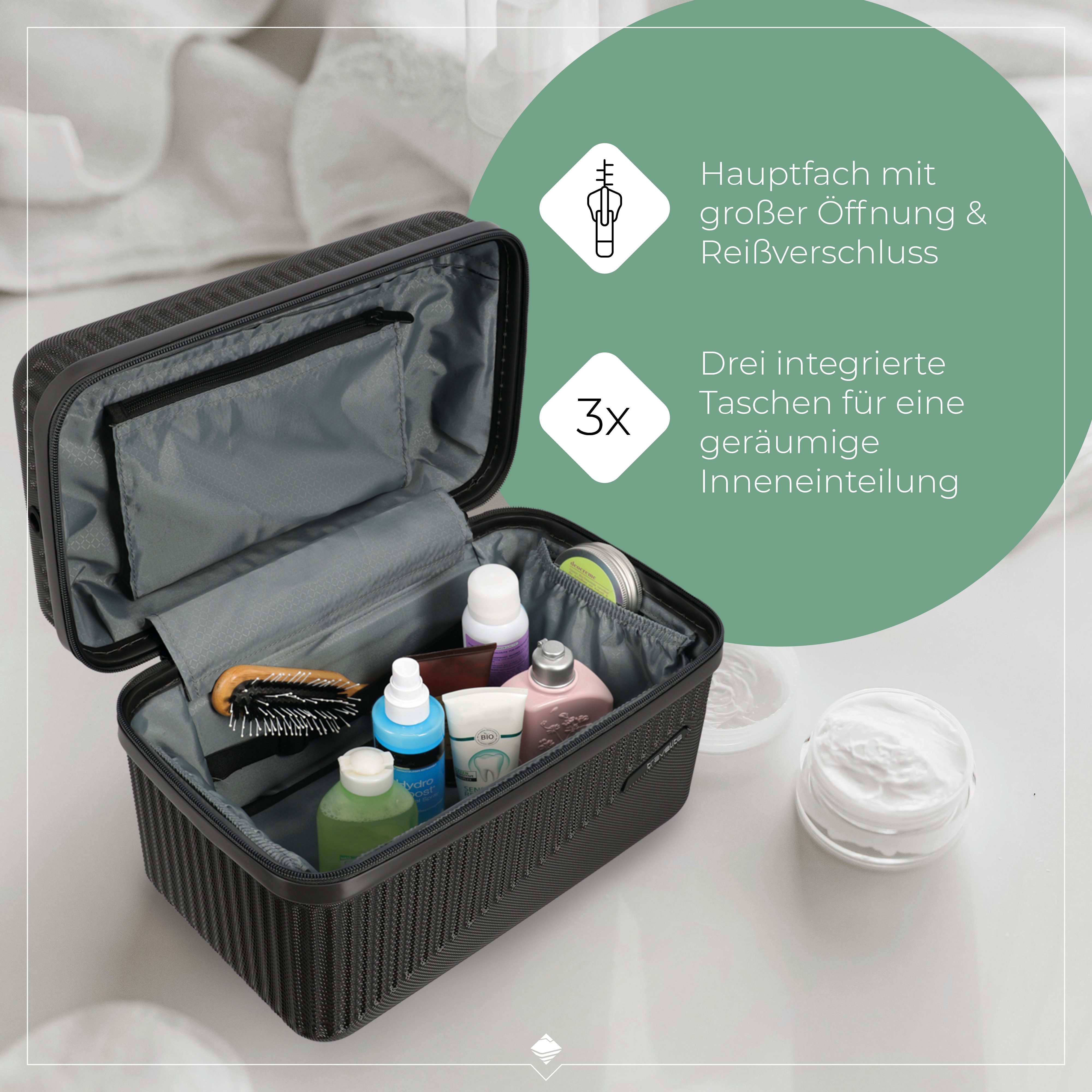 travelite Beautycase BALI Kosmetikkoffer, mit Aufsteckfunktion und Organizer – ideal für Reise und Alltag – Bild 2 von 5