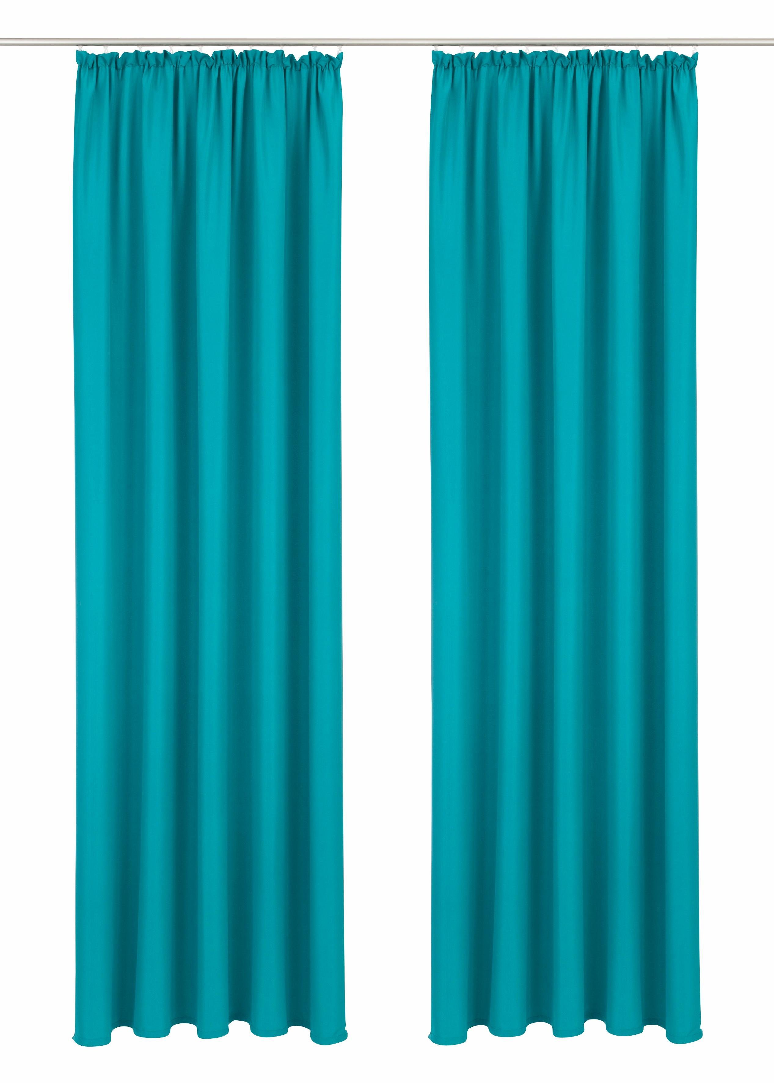 Bruno Banani Vorhang Lagan (2 St), Kräuselband, blickdicht, Polyester, 2-er günstig online kaufen