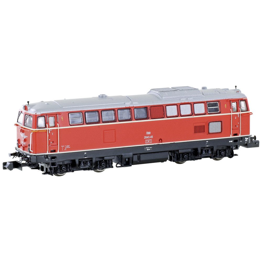 Jägerndorfer Diesellokomotive Jägerndorfer JC60000_1 N Diesellok Rh 2043 blutorange der ÖBB
