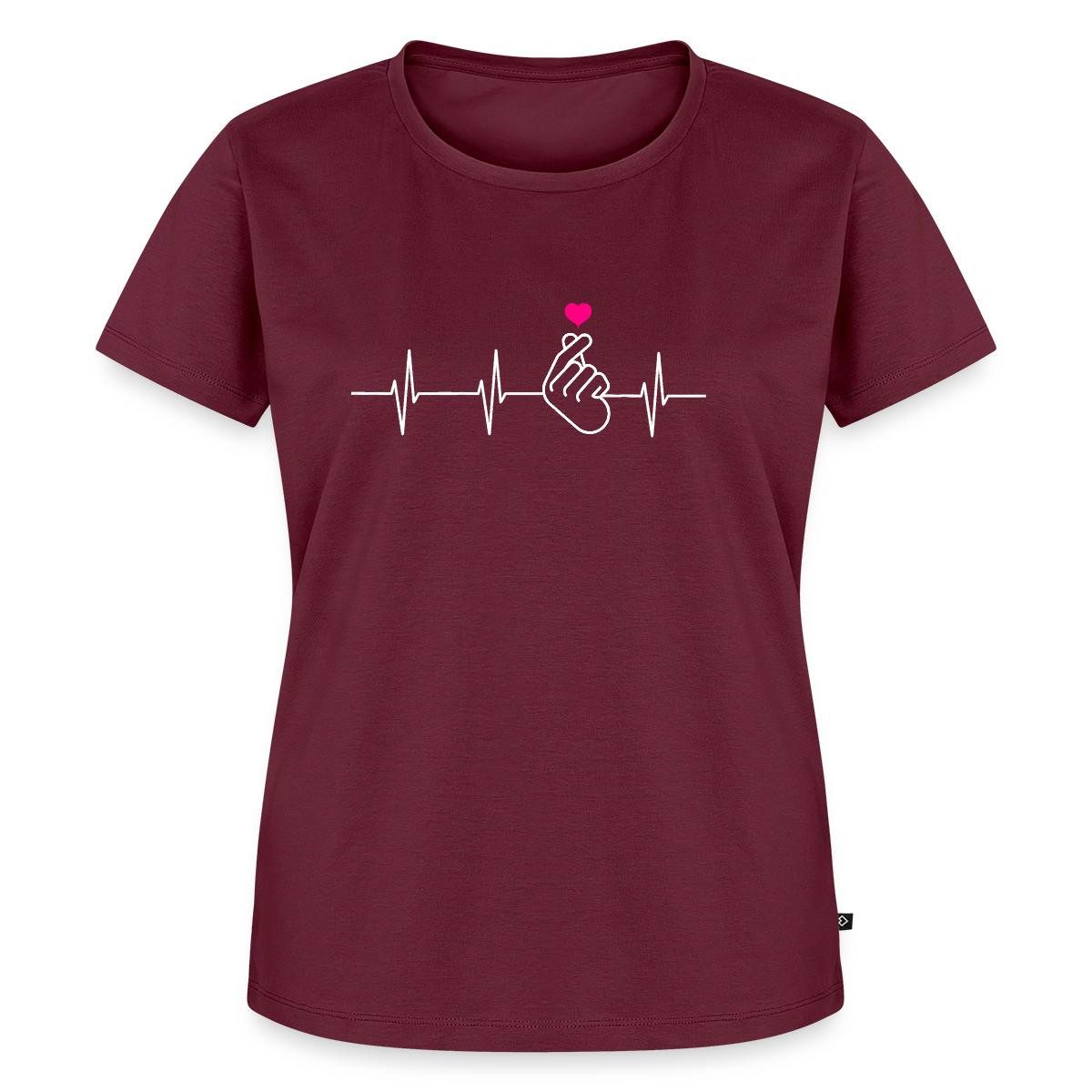 T-Shirt K-Pop Herzschlag Frauen Premium T-Shirt