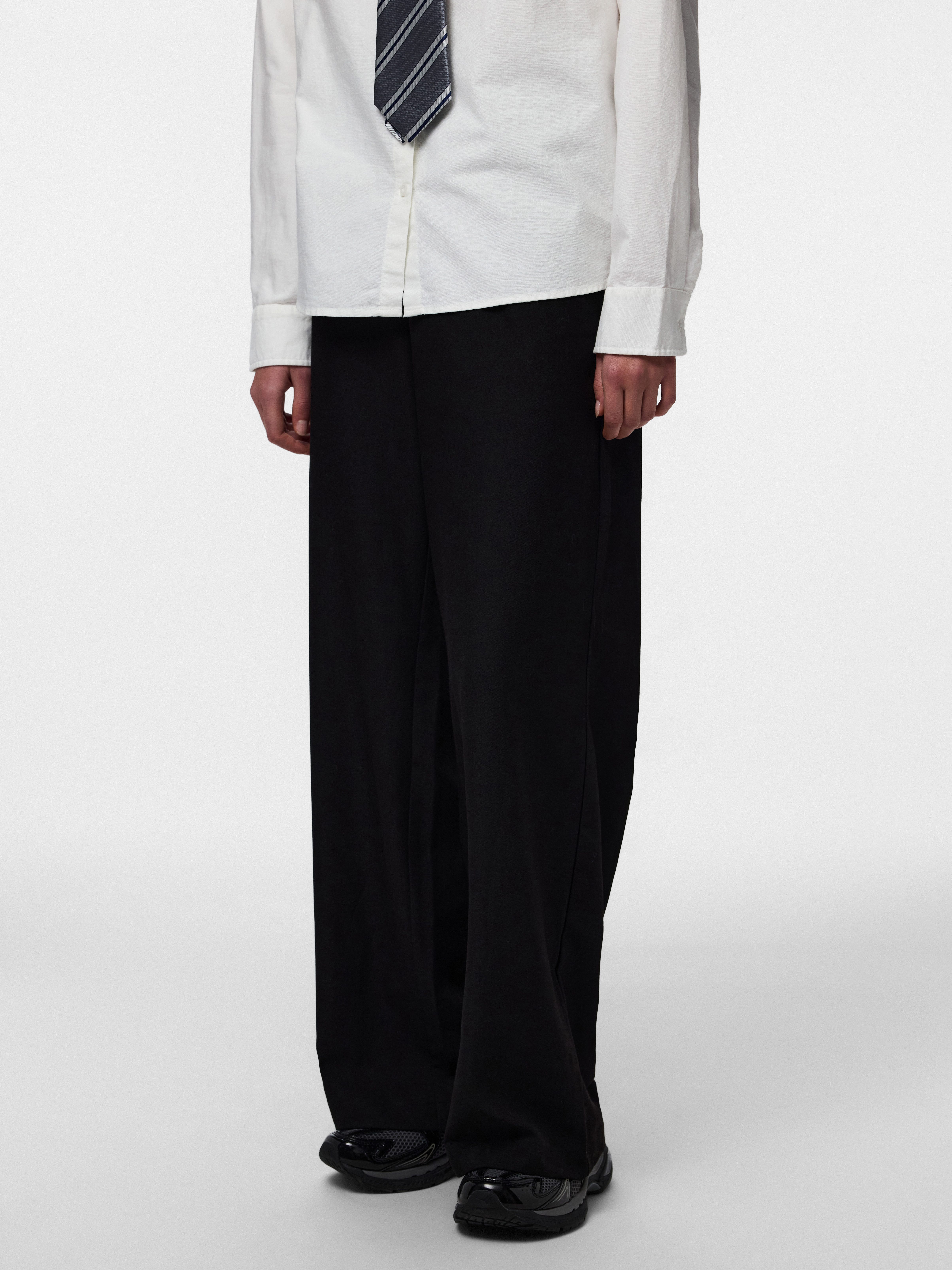 pieces Schlupfhose PCBOSELLA HW WIDE PANTS NOOS BC Materialmix, High Waist