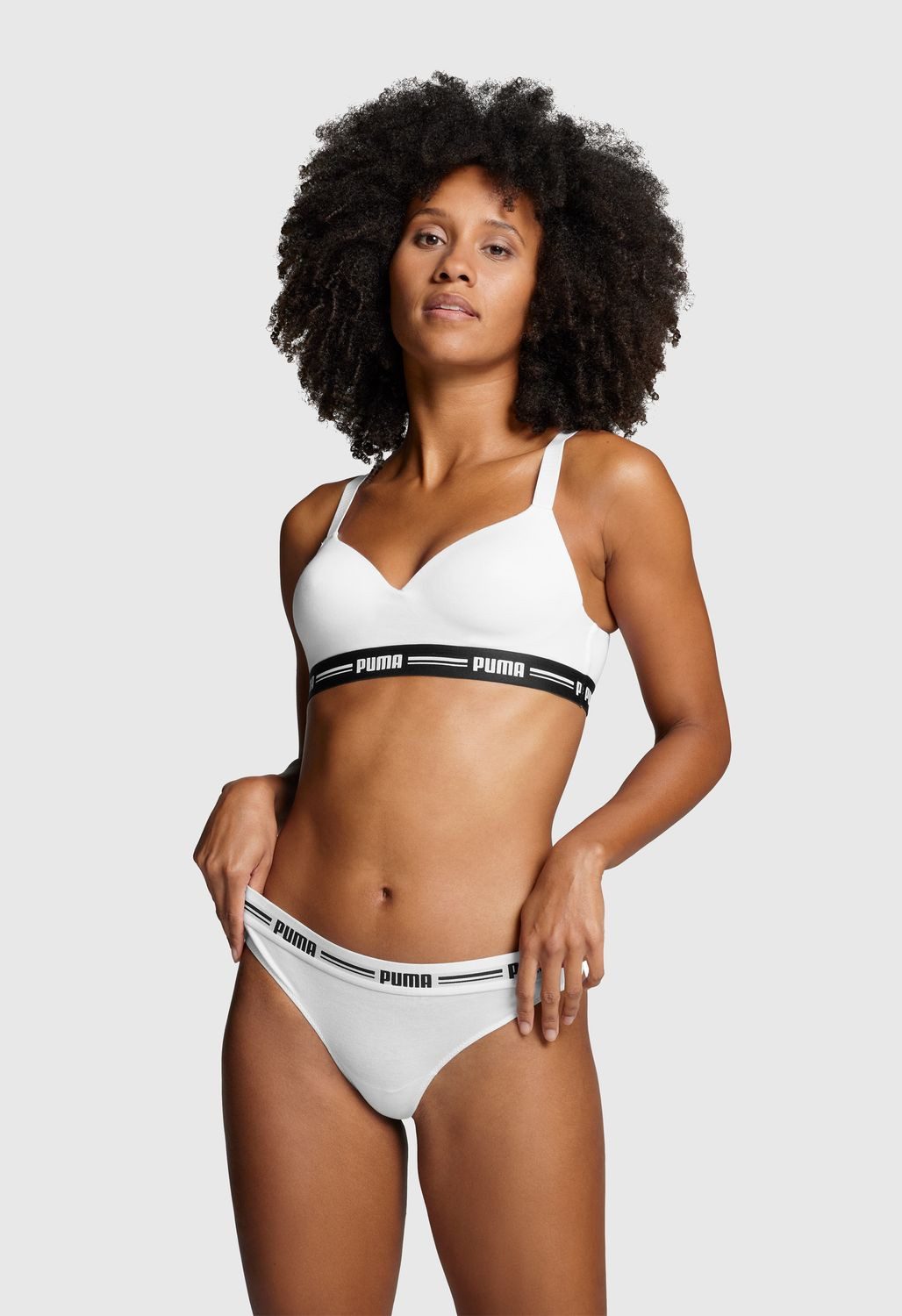 PUMA BODYWEAR String Soft Cotton Modal (6-St., Set) Webgummibund, Logo, 6er Pack