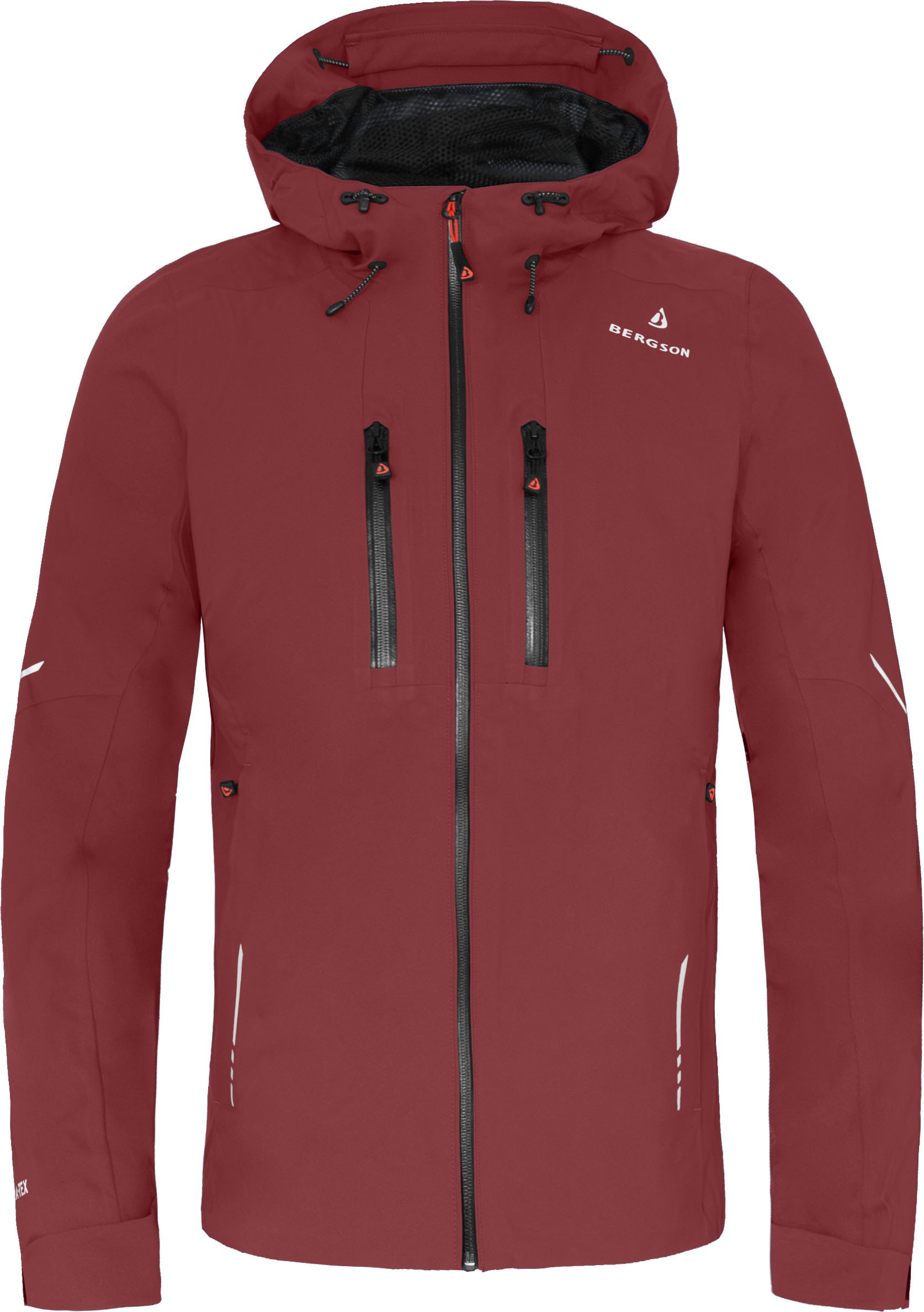Bergson Regenjacke SKIEN Herren Regenjacke, recycelt, Netzfutter, 20000 mm Wassersäule, Langgr