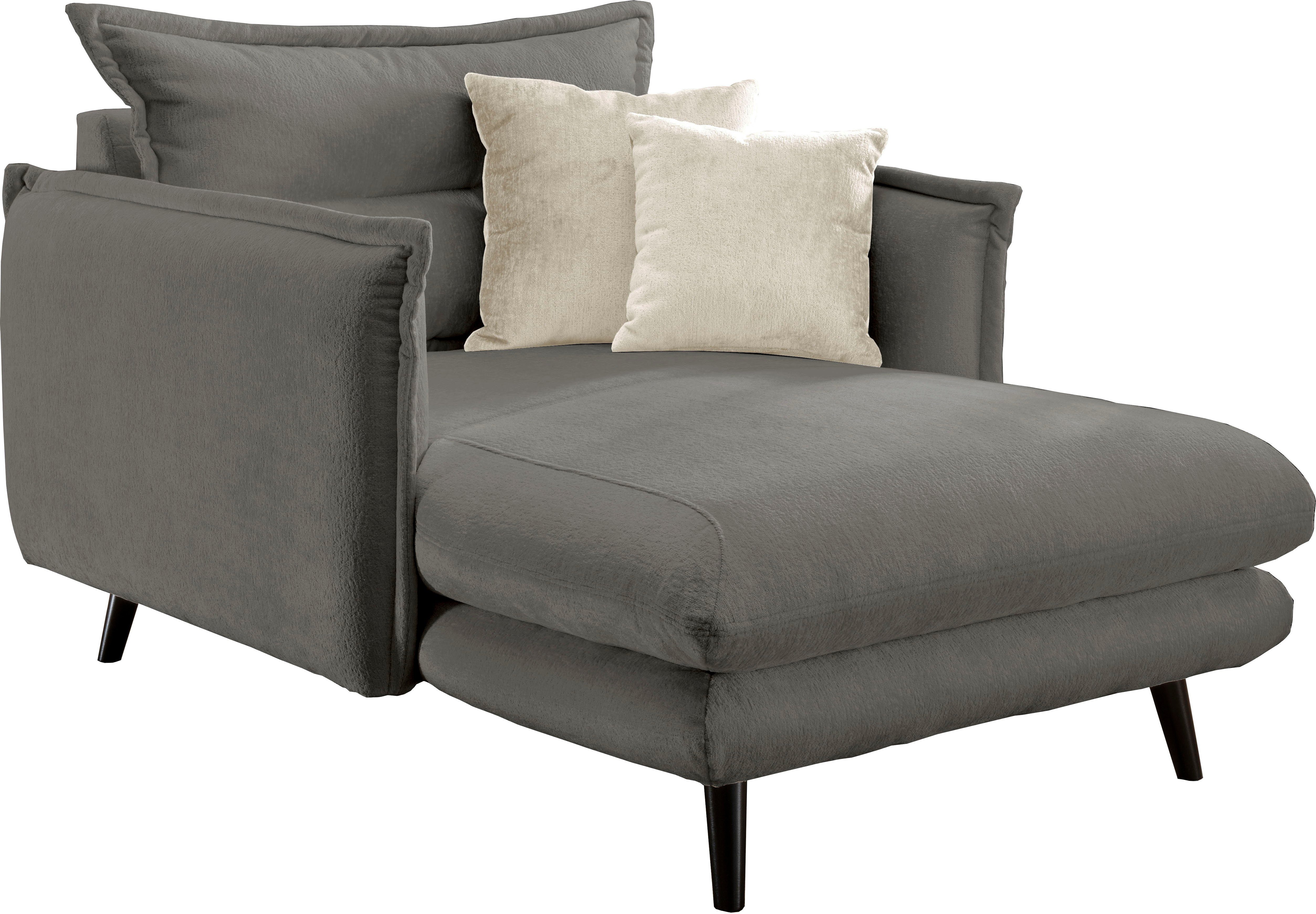 Home affaire Loveseat Lazio, moderner Sessel mit einer bequemen Polsterung, 2 Stk. Zierkissen