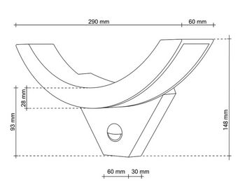 SEBSON Außen-Wandleuchte LED Außenleuchte Bewegungsmelder 9m/140° IP54, 15W 930lm kaltweiß, Kaltweiß, Bewegungsmelder programmierbar