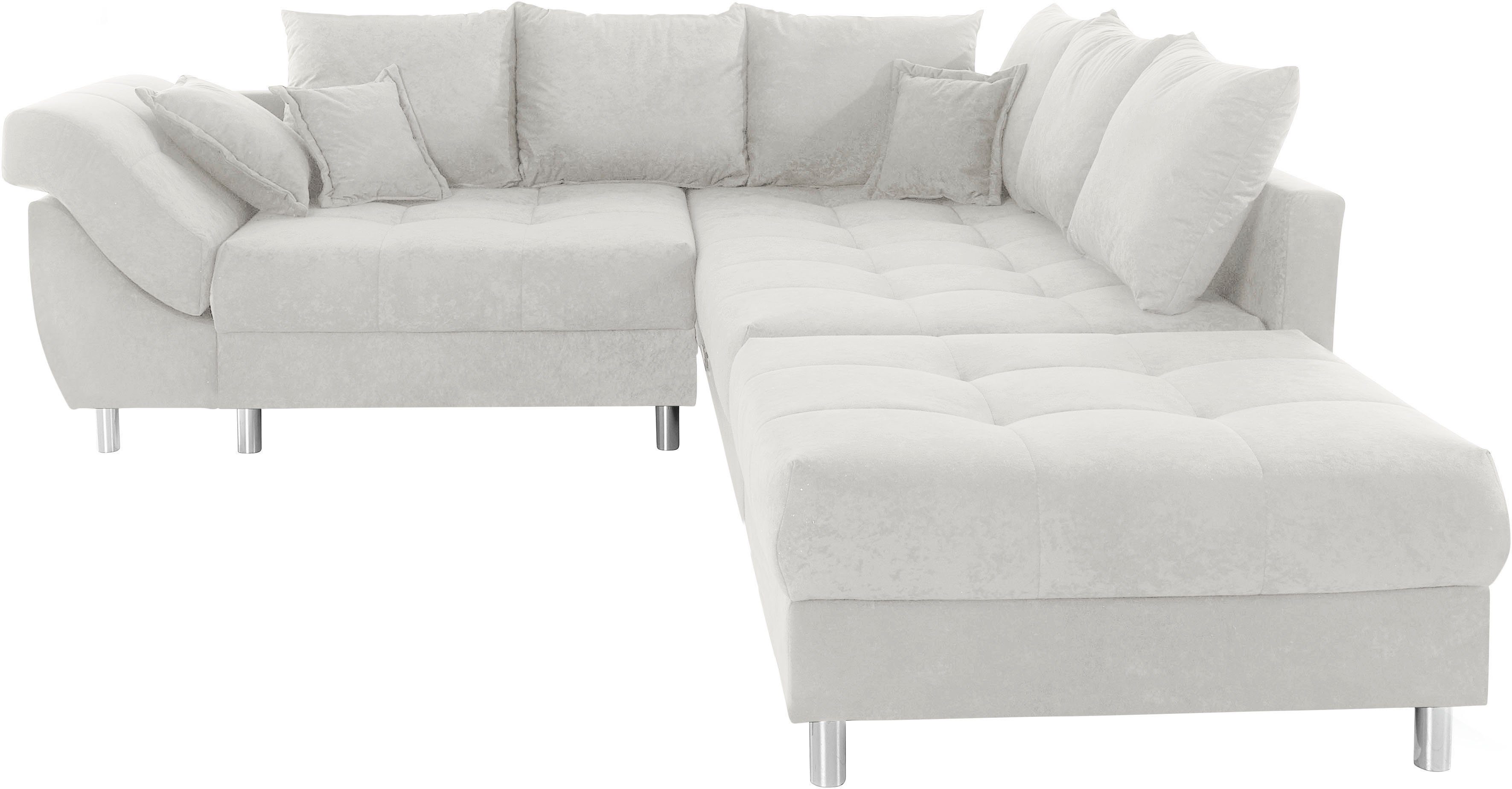 Hocker, Joseli, montierbar Recamiere Ecksofa und (Spar-Set), oder links Polstergarnitur rechts AB COLLECTION