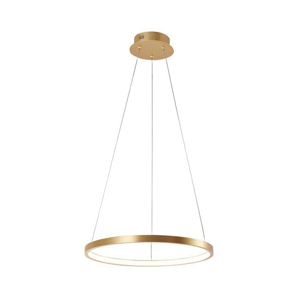 JUST LIGHT LED Pendelleuchte, Leuchtmittel nicht inklusive, Pendelleuchte Hängelampe Deckenlampe Esszimmerleuchte LED Gold Alu D