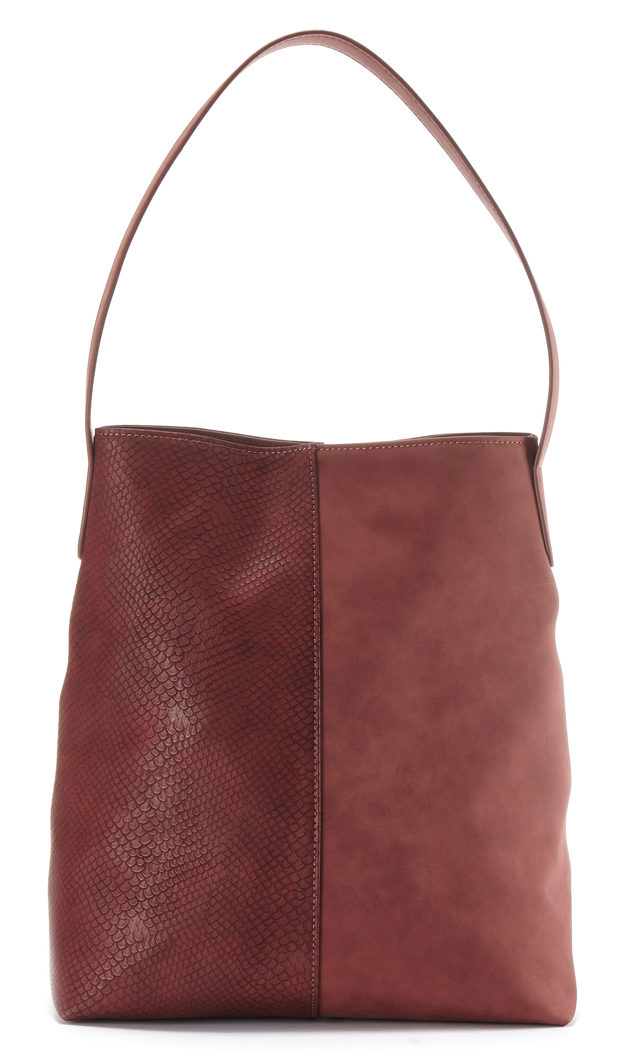 Vivance Shopper Schultertasche (2-tlg), mit kleiner Innentasche, Handtasche, Einkaufstasche, Damentasche VEGAN