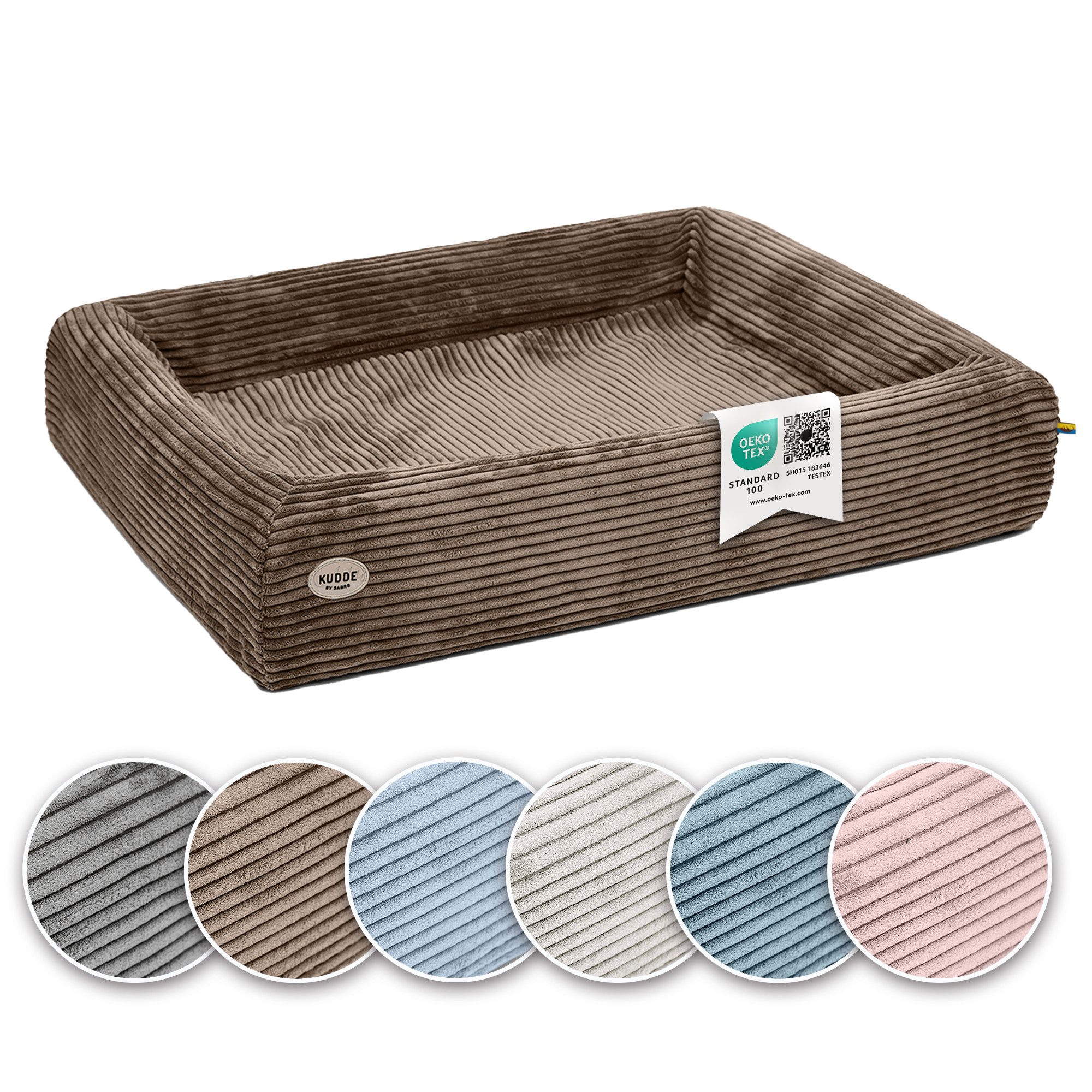 SABRO Hundekorb KUDDE Orthopädisch - Waschbar & Wasserabweisend - Ergonomis günstig online kaufen