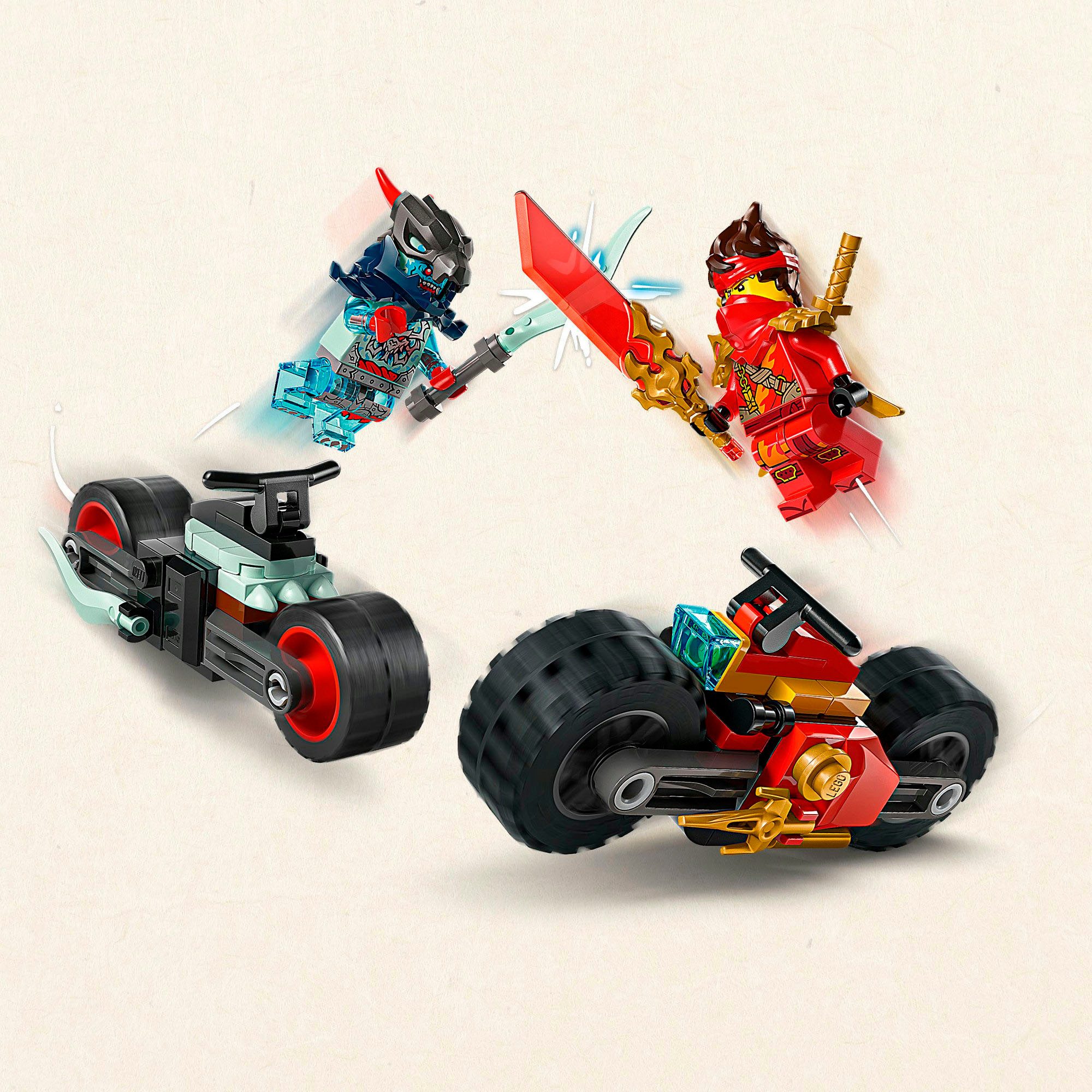 LEGO® Kais Motorradrennen (71838), LEGO Ninjago Konstruktionsspielsteine, (79 St), Made in Europe – Bild 4 von 5