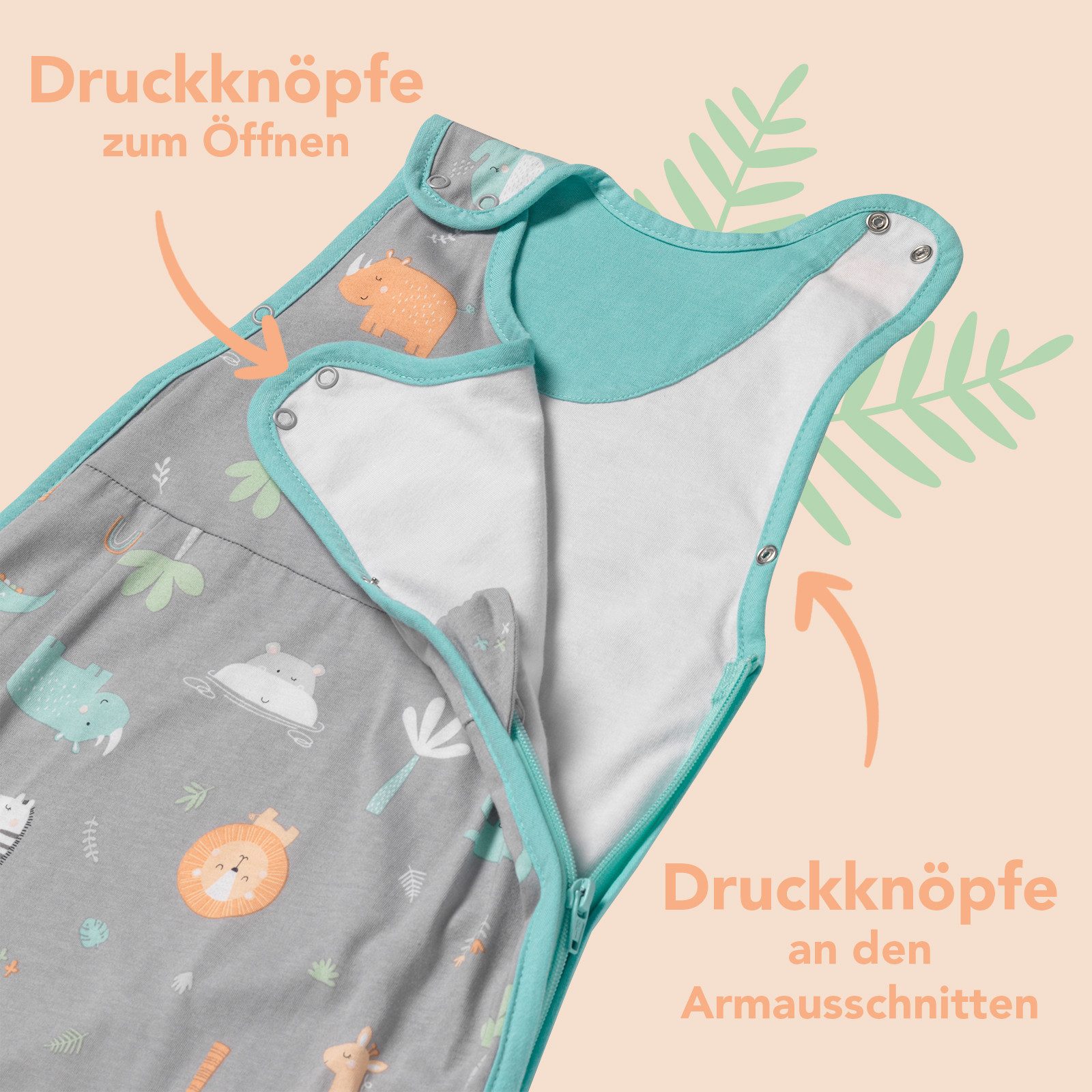 Schlummersack Kinderschlafsack Babyschlafsack, 1.0 Tog OEKO-TEX zertifizier günstig online kaufen