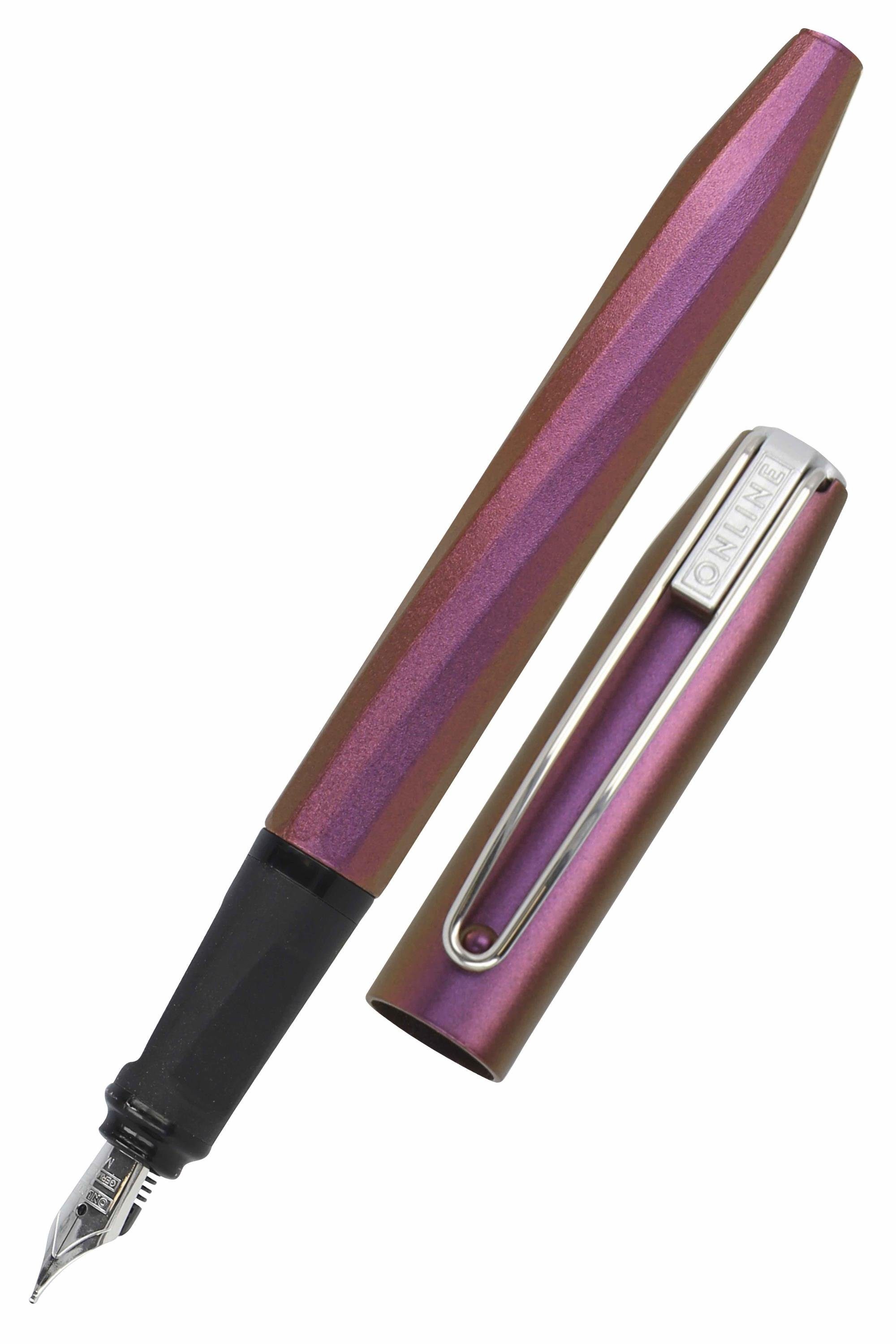 Slope, ergonomisch, inkl. die Pen Füller ideal Tintenpatrone für Online Schule, Pink