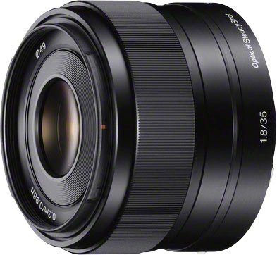 Sony SEL-35F18 E-Mount Standard Festbrennweiteobjektiv, (E 35mm F1.8, OSS, APS-C)