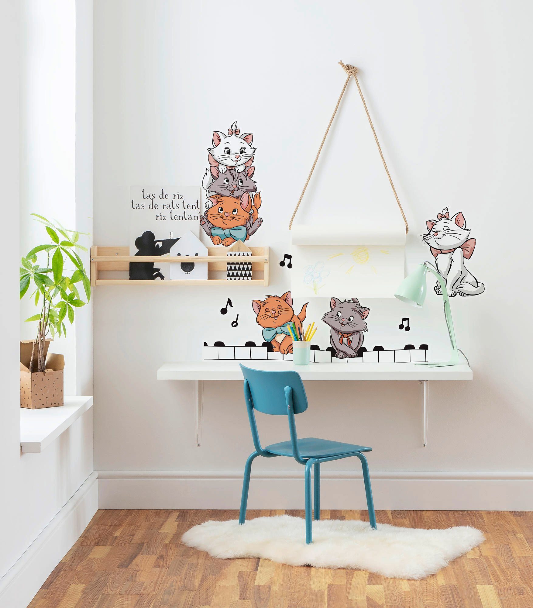 Komar Wandtattoo »Aristocats Kittens« (7 Stück), 50 x 70 cm-kaufen