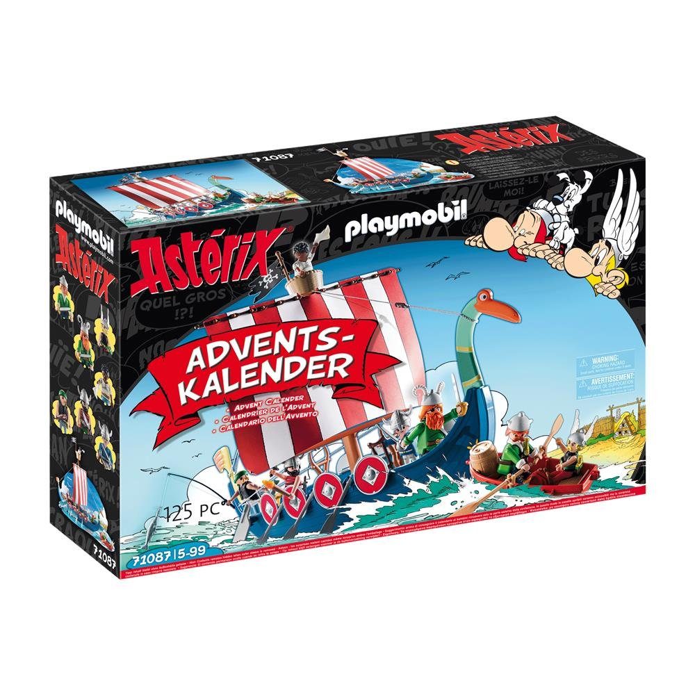 Playmobil® Adventskalender Asterix 71087 - Piraten (75-tlg), Spielwelt mit Figuren, für Kinder ab 5 Jahren