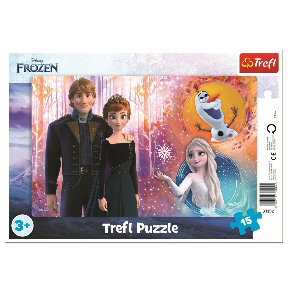 Trefl Puzzle Ice Kingdom Puzzle: Glückliche Erinnerungen 15 Teile, Puzzleteile