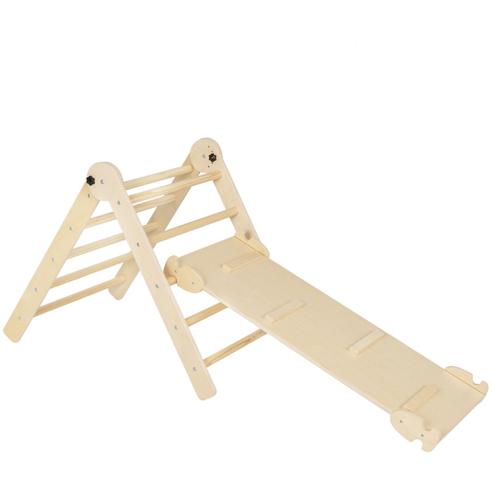 COSTWAY Klettergerüst, 3 in 1 mit Rutsche, Rampe, faltbar, höhenverstellbar günstig online kaufen