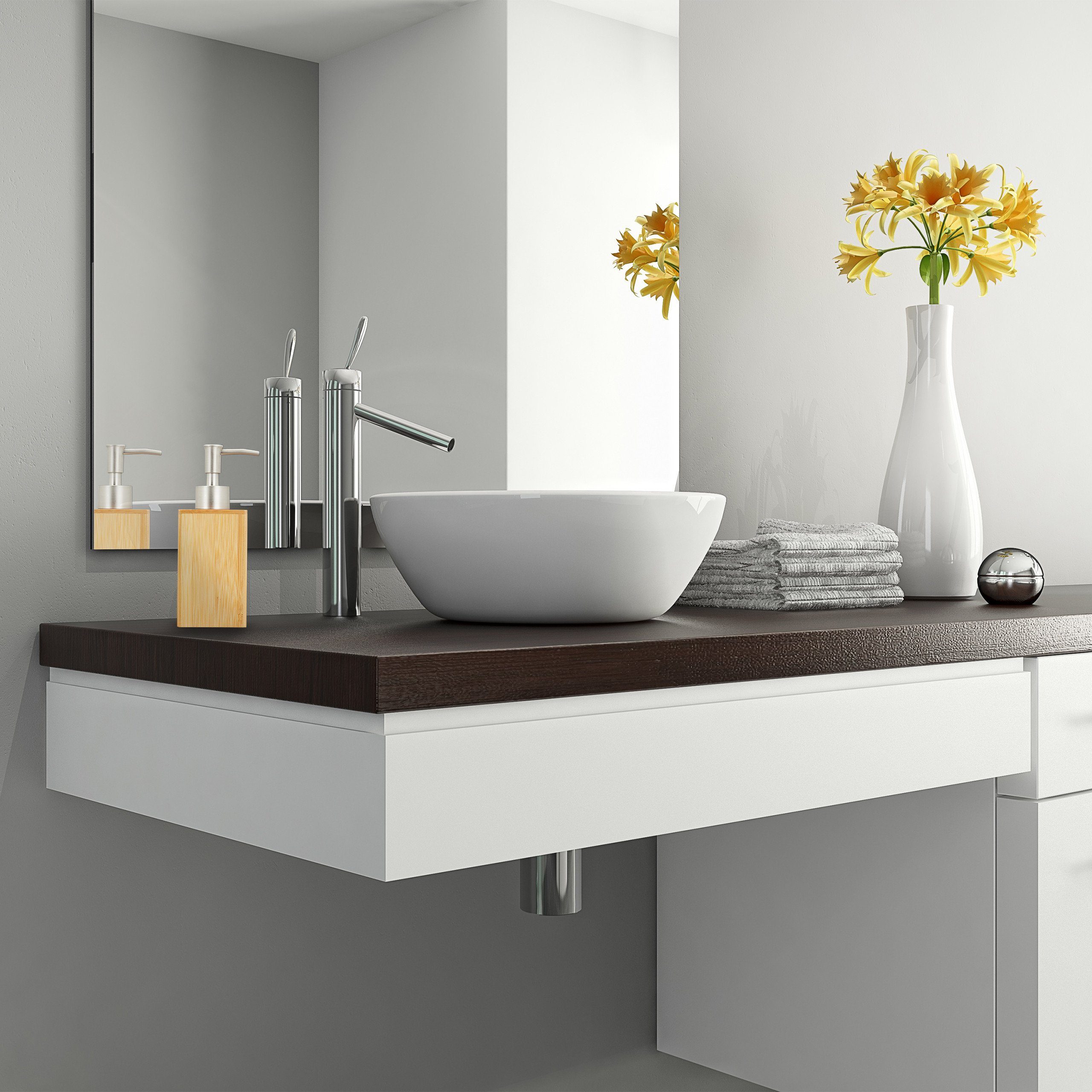 relaxdays Seifenspender Bambus günstig online kaufen