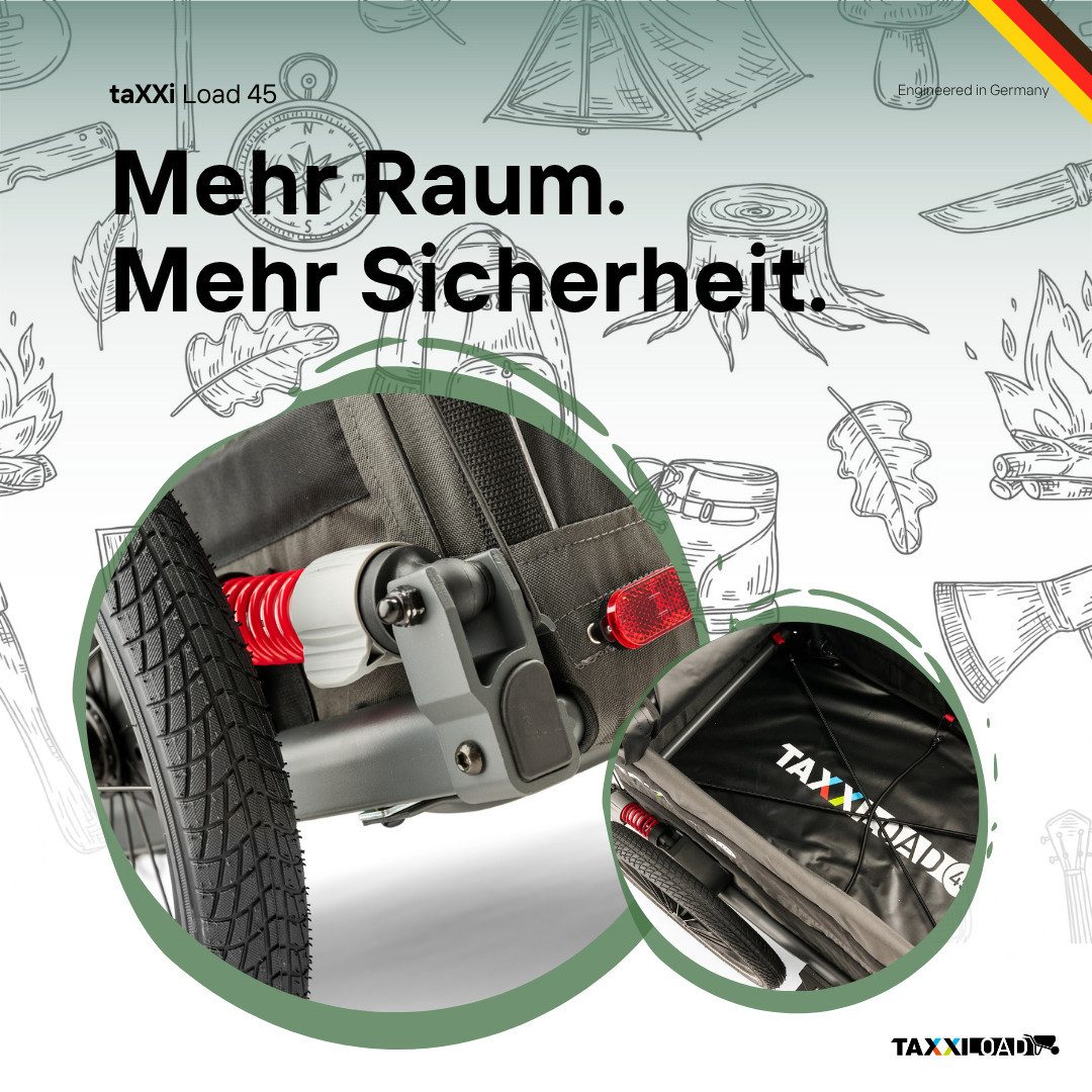taXXi Fahrradlastenanhänger TAXXI LOAD, robust, zuverlässig, Lastenanhänger, großer Stauraum, Anhänger – Bild 4 von 5