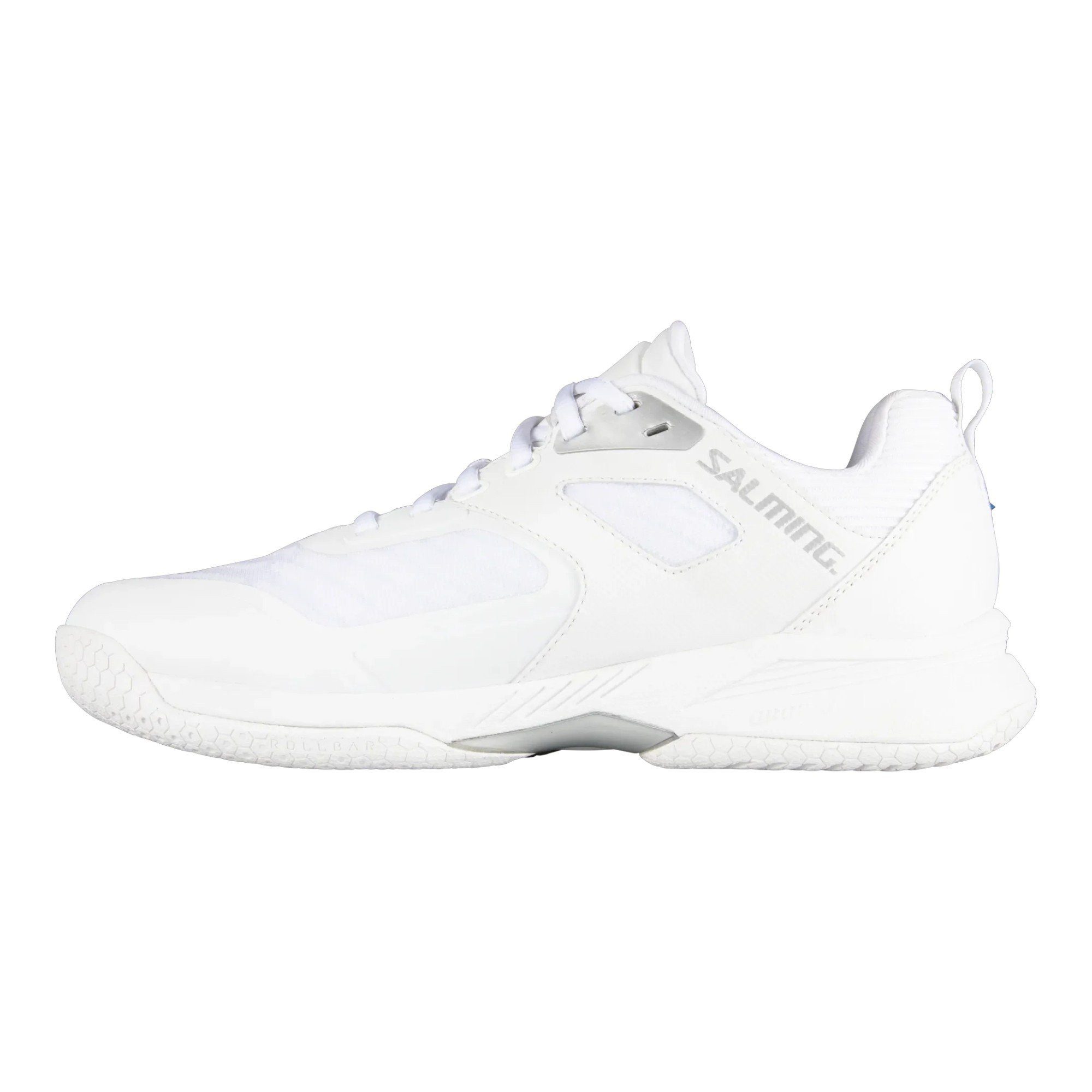 SALMING Hallen-Indoorschuhe Fusion Pro Stabilität 2025 weiss/silber Herren Badmintonschuh