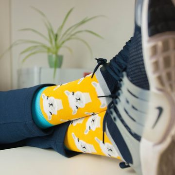 TwoSocks Freizeitsocken Alpaka Socken lustige Socken Herren & Damen, Einheitsgröße