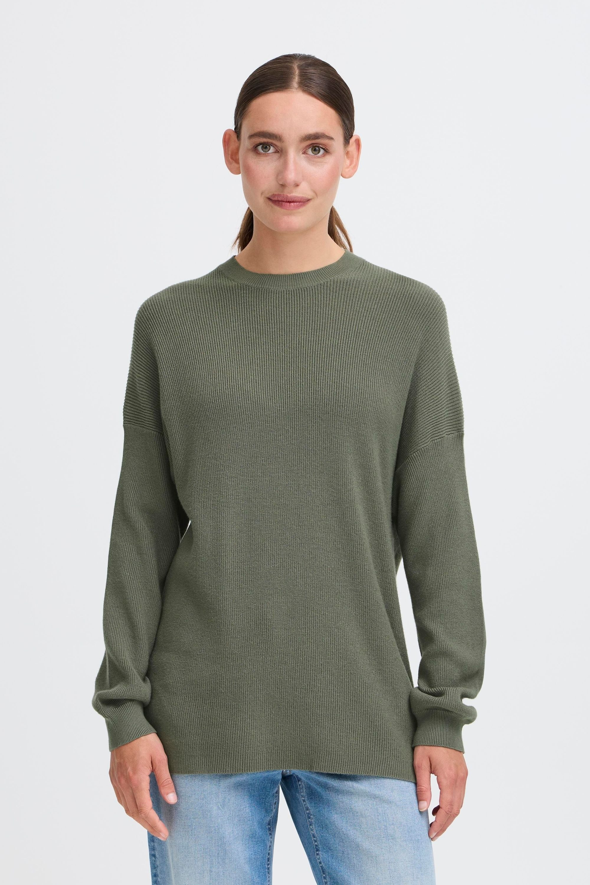 OXMO Strickpullover OXIFANSY Modischer Strickpullover aus Viskose-Mischung günstig online kaufen