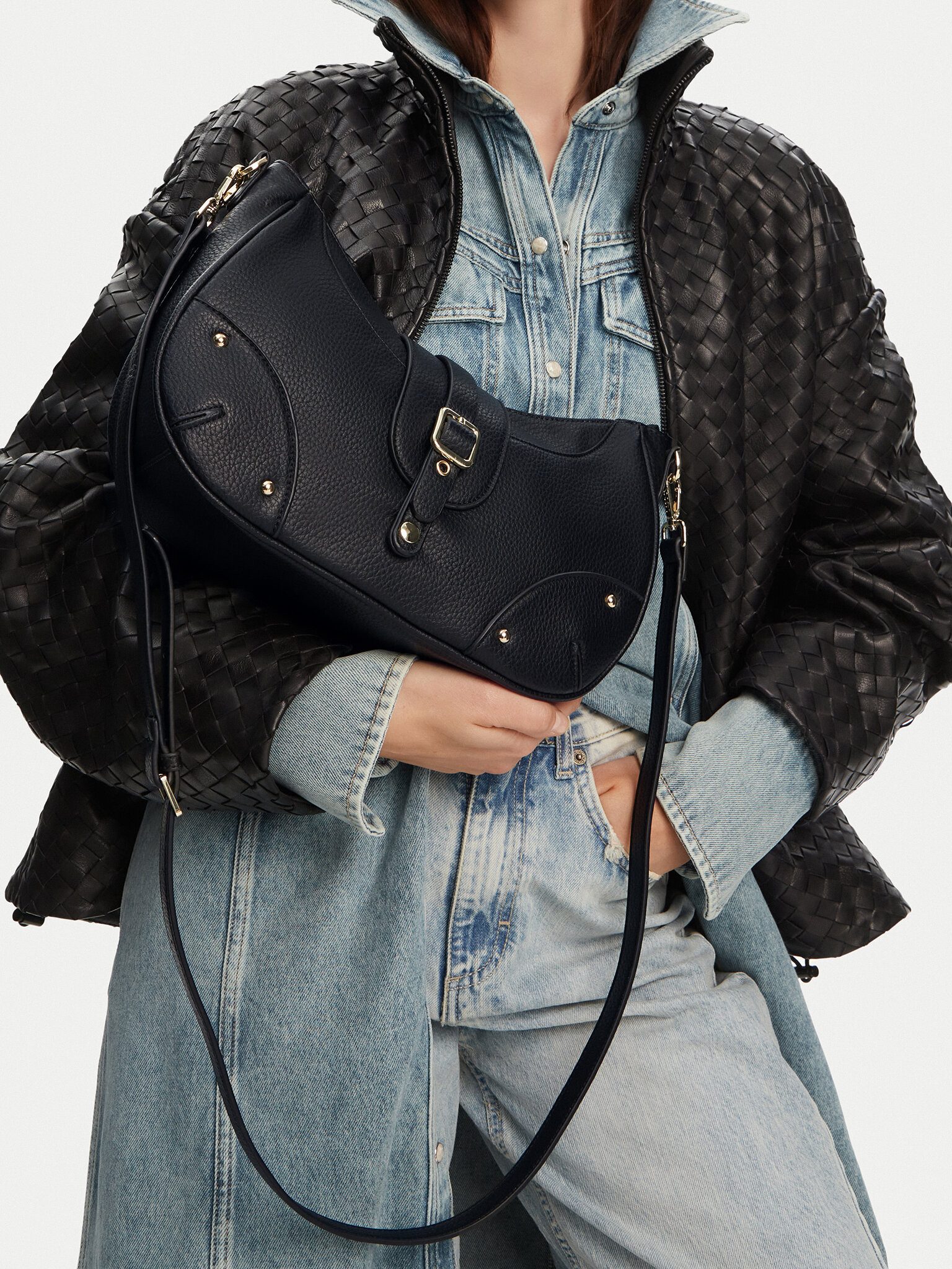 LASOCKI Handtasche Lasocki Damenhandtasche Schwarz C-LSK-M-001-08