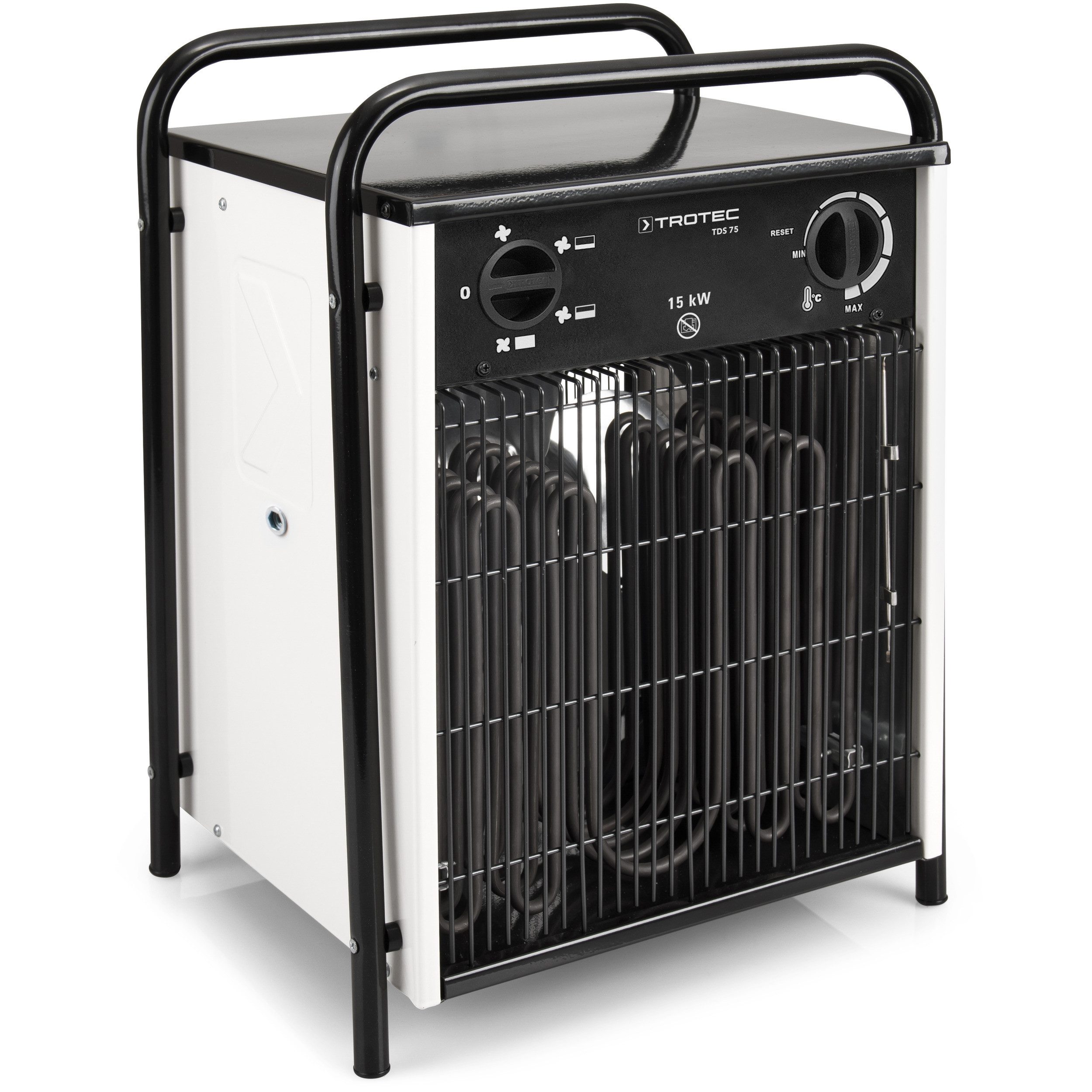 TROTEC Heizgerät, 3 Heizstufen, Thermostat, Ventilatorfunktion Heizlüfter Bauheizer