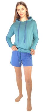 Consult-Tex Hausanzug Damen Hausanzug Homewear Suit DW200 (Spar-Set) Mit kontrastfarbigen Streifeneinsatz.