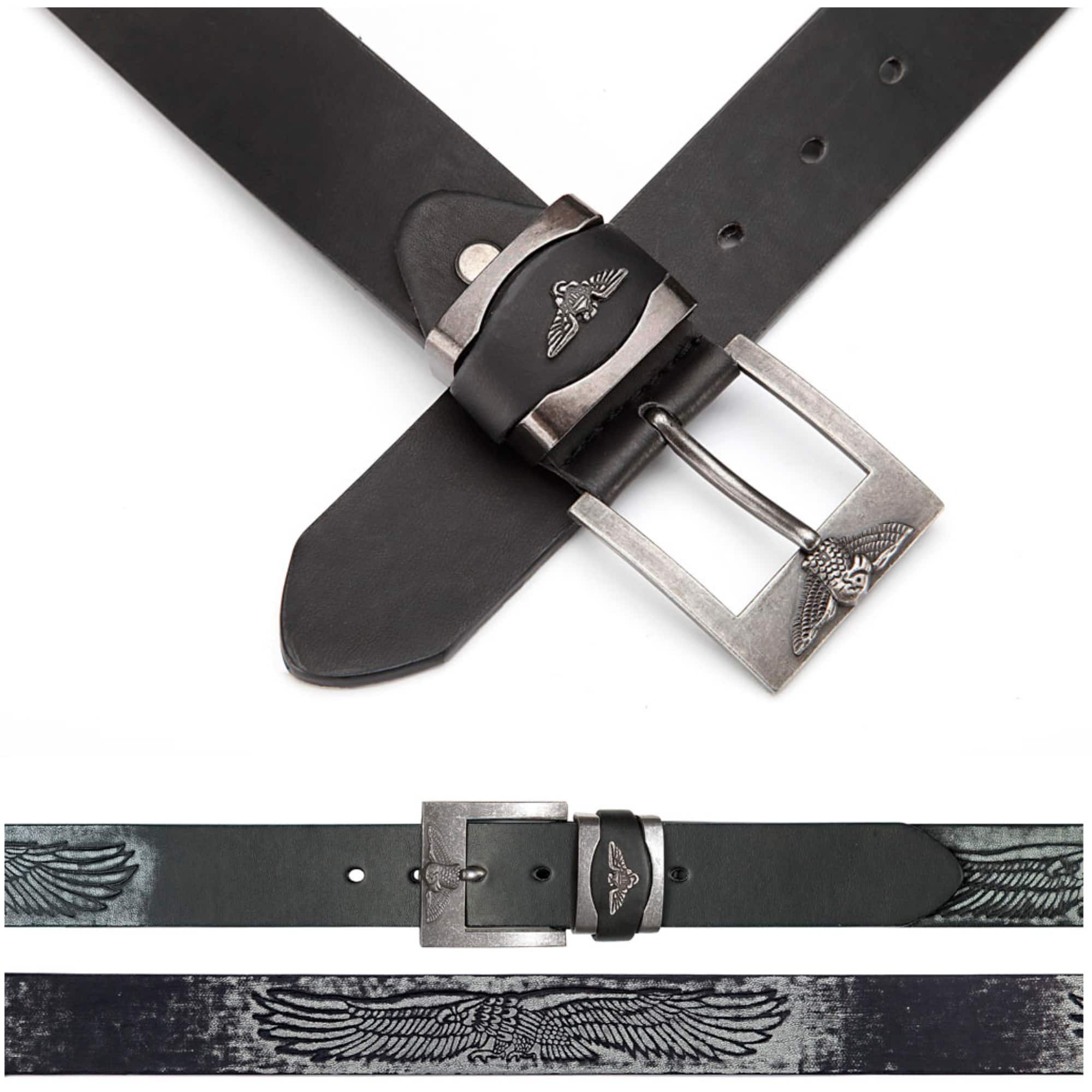BEZLIT Ledergürtel Herren Jeans Anzug Gürtel Breiter Leder-Optik (1-St) im eleganten Look