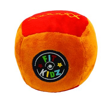 FitKidz Kuscheltier-Rassel Medizin Fitness Ball Soft Toy Geschenk Kinder Fitness Sportspielzeug, babyweiches Velour, Rasseleffekt