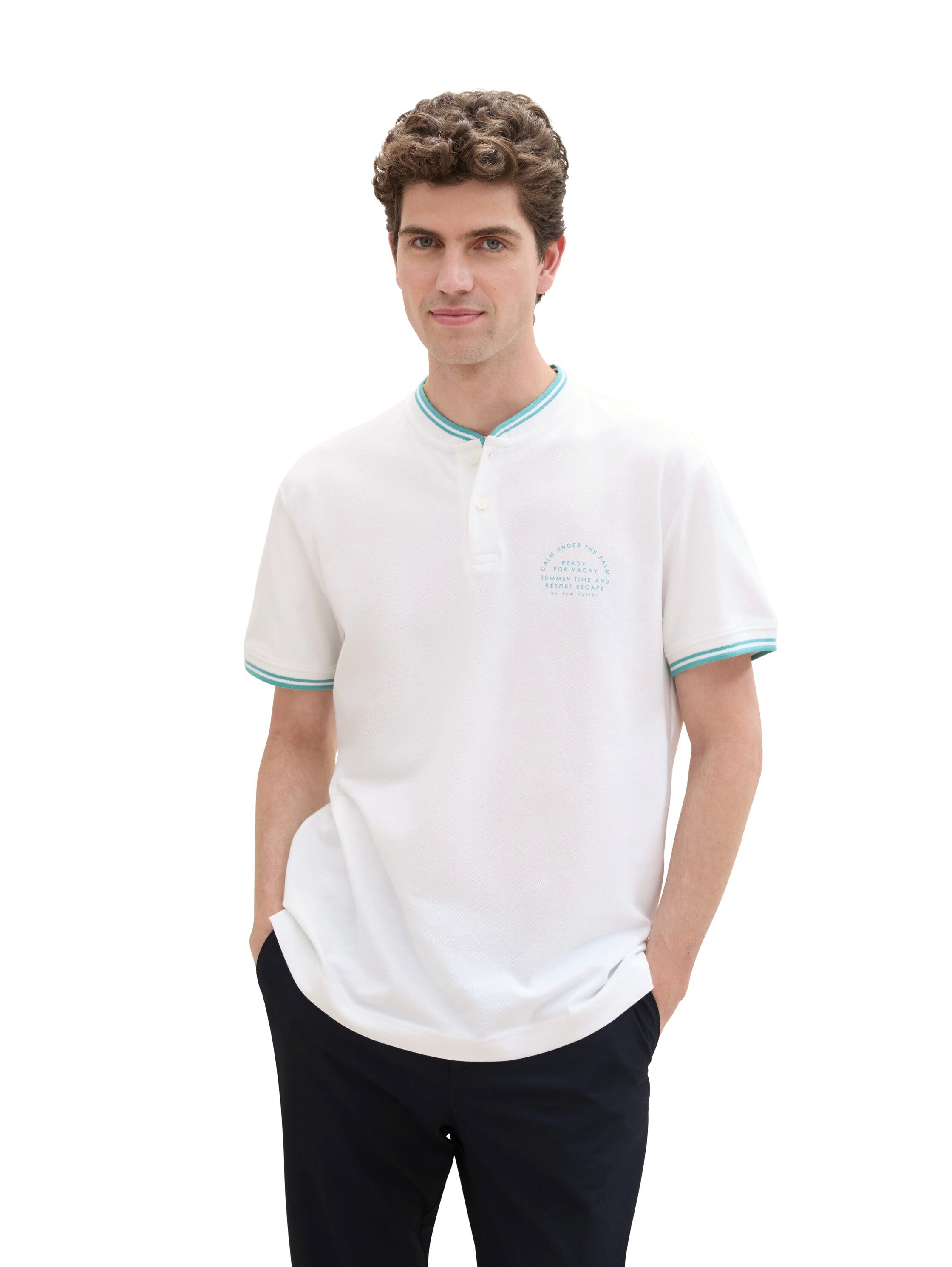 TOM TAILOR Poloshirt mit Print günstig online kaufen
