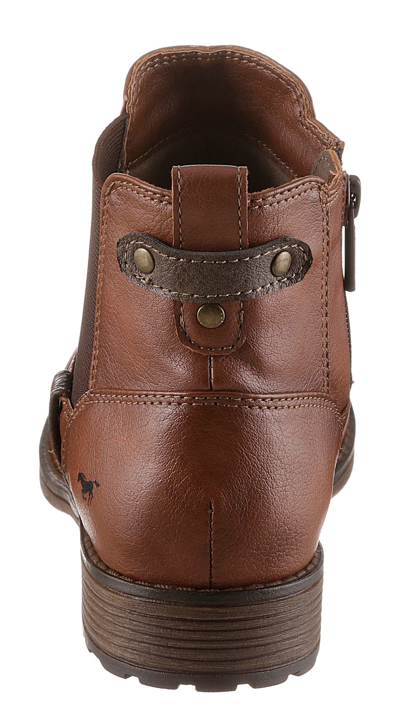 Mustang Shoes Chelseaboots in Used-Optik cognac-used aktueller