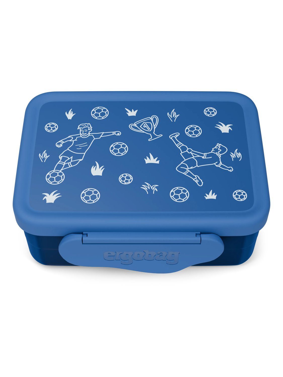 ergobag Lunchbox Edelstahl Brotdose, Edelstahl, (Edelstahl Brotdose, 3-tlg., 1x Brotdose, 1x Trennfach), spülmaschinengeeignet bis 45 Grad, Handwäsche empfohlen