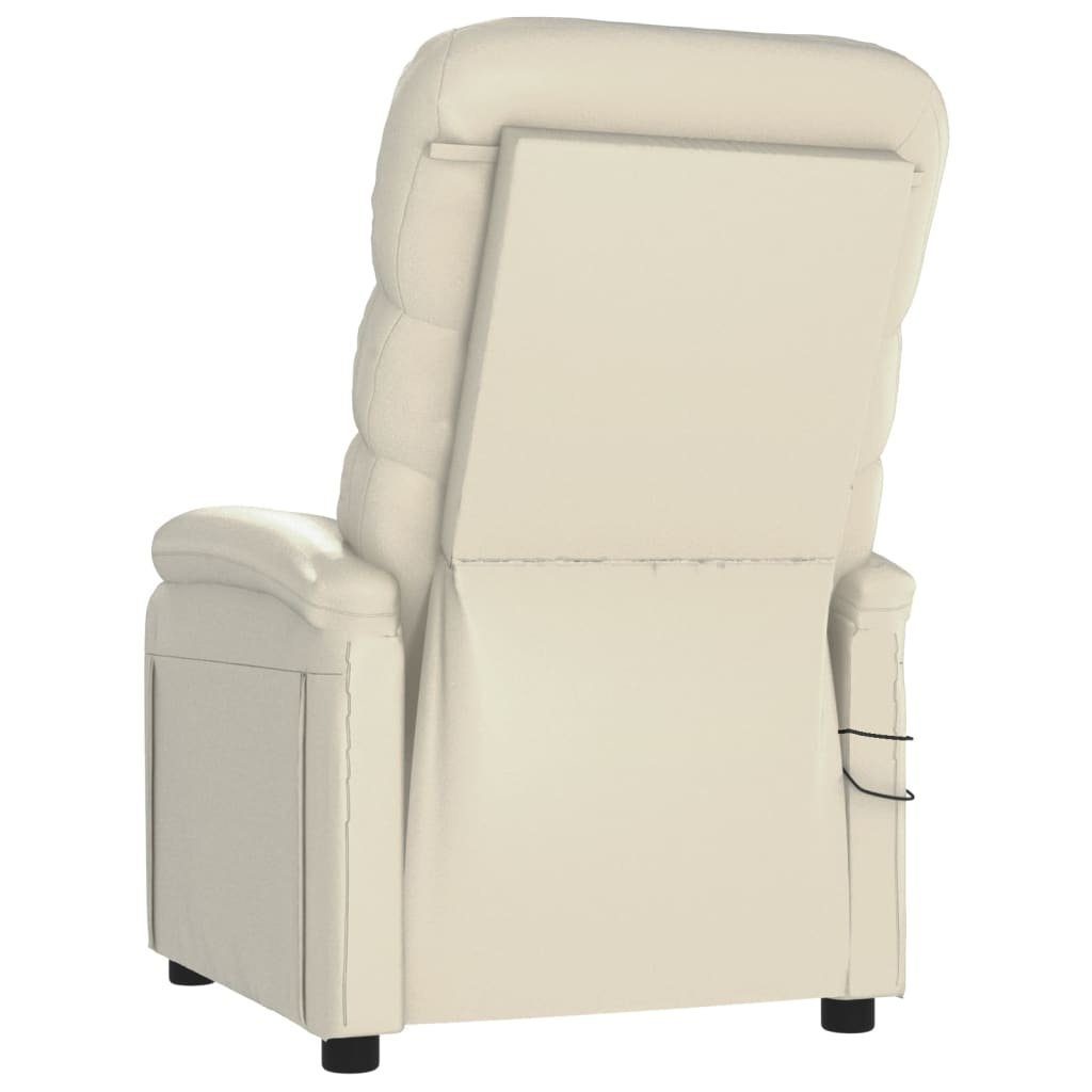 Kunstleder Massagesessel Creme Massagesessel Elektrisch (1-St) vidaXL