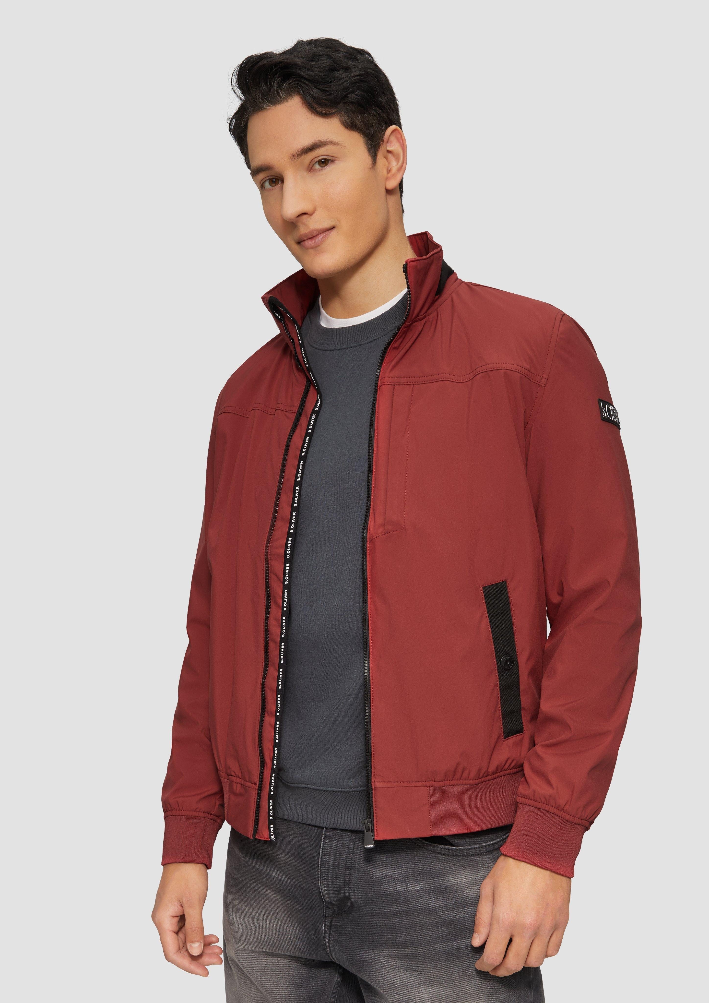 s.Oliver Allwetterjacke Sportive Softshelljacke mit Logo-Tape günstig online kaufen