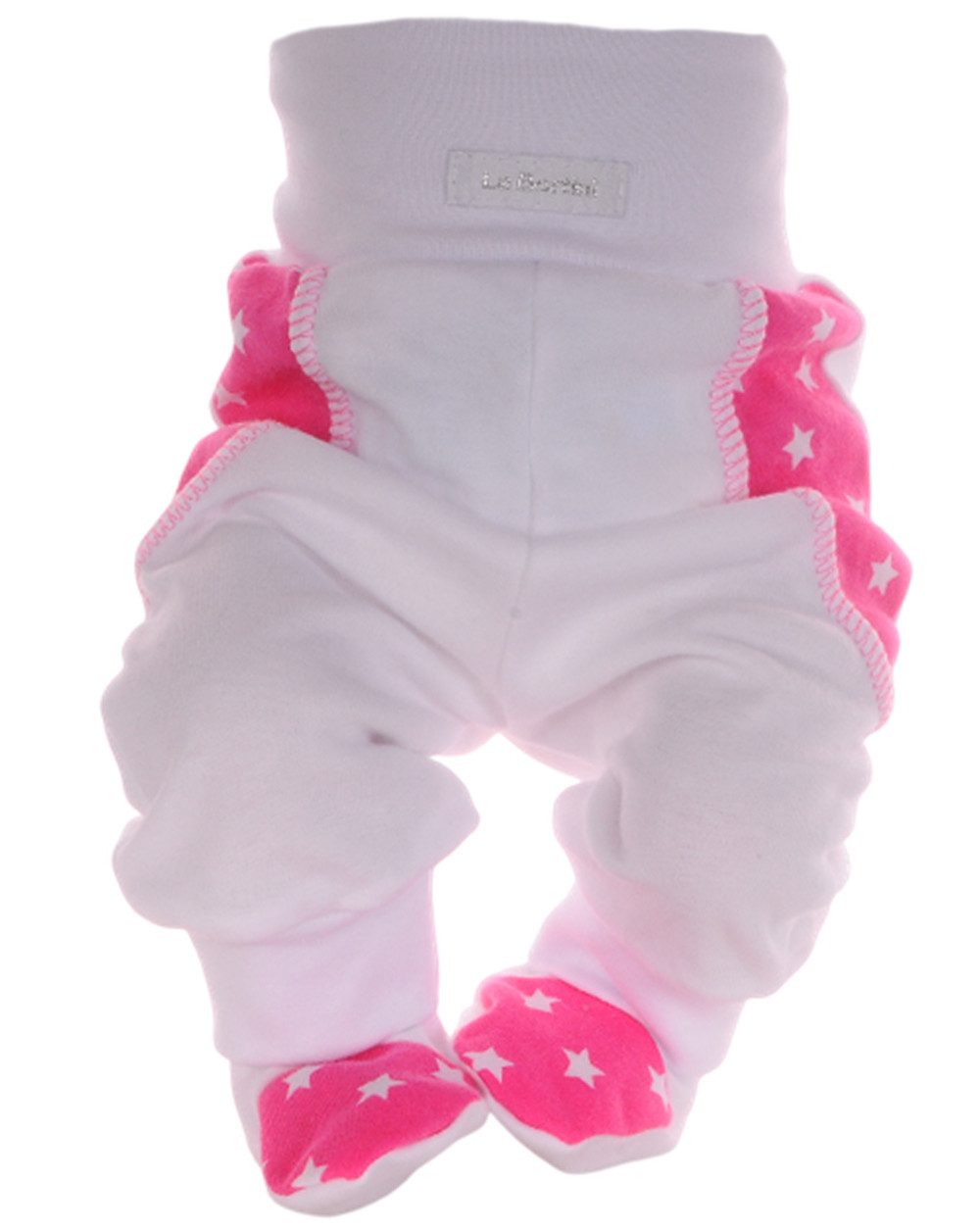 La Bortini Schlupfhose Hose mit Füßchen für Baby und Kinder Babyhose Erstlingshose mit Füßchen