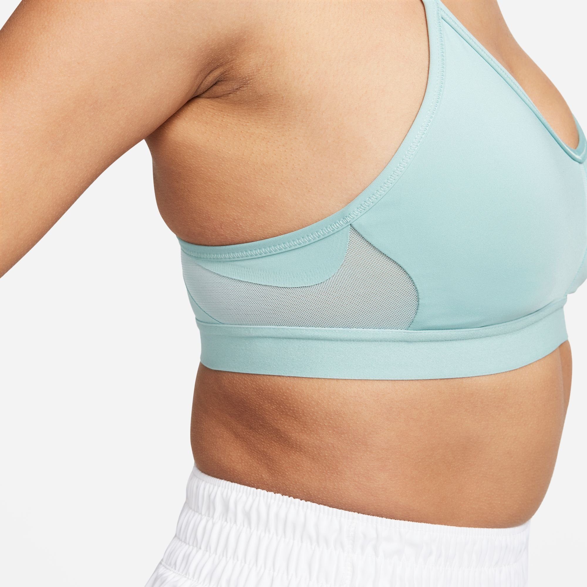 MINERAL/MINERAL/MINERAL/WHITE INDY LIGHT-SUPPORT WOMEN'S V-NECK BRA Sport-BH Nike SPORTS PADDED
