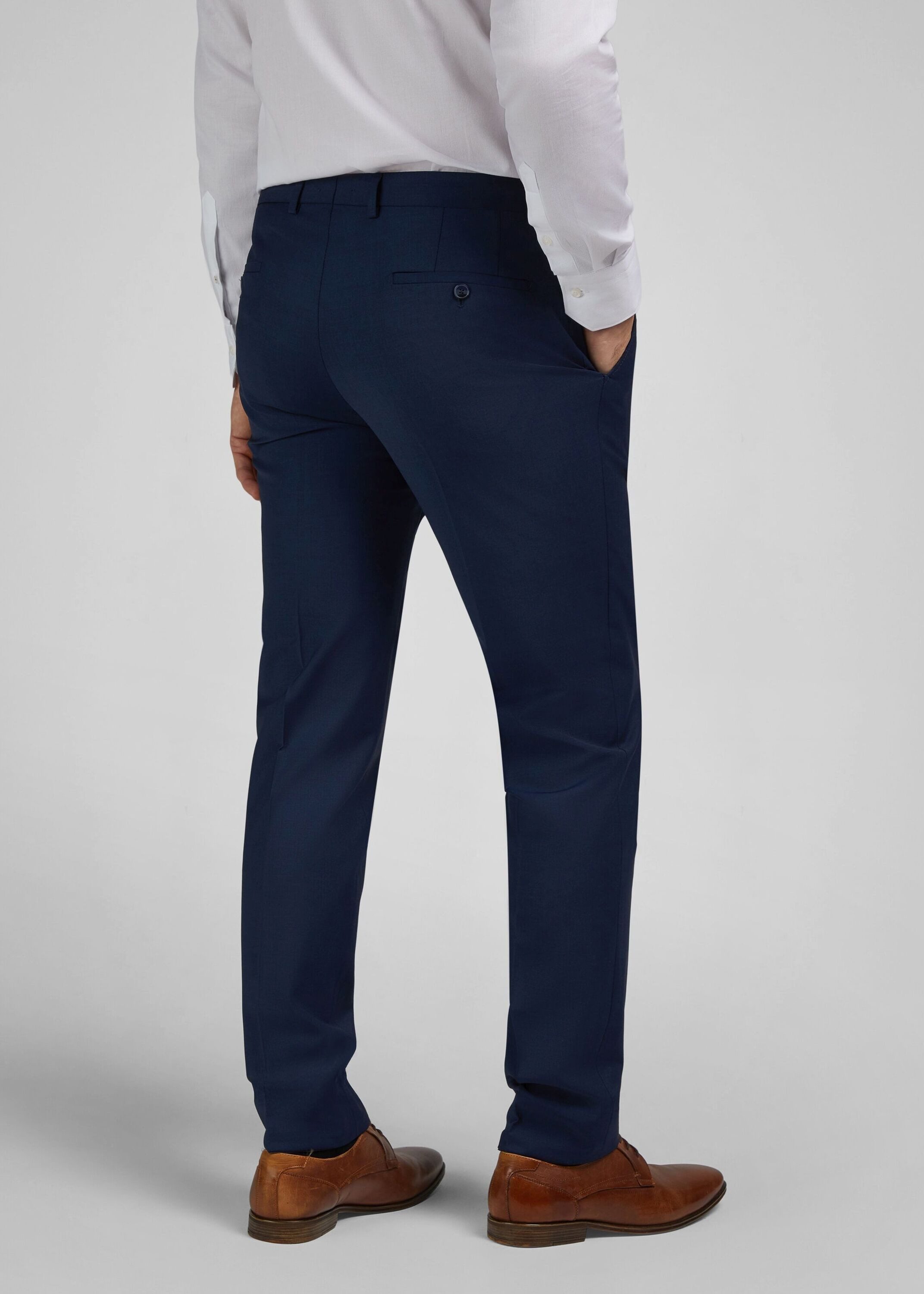 HECHTER PARIS Chinohose (1-tlg) 4-Wege-Stretch Schurwoll-Mix für hohe Bewegungsfreiheit