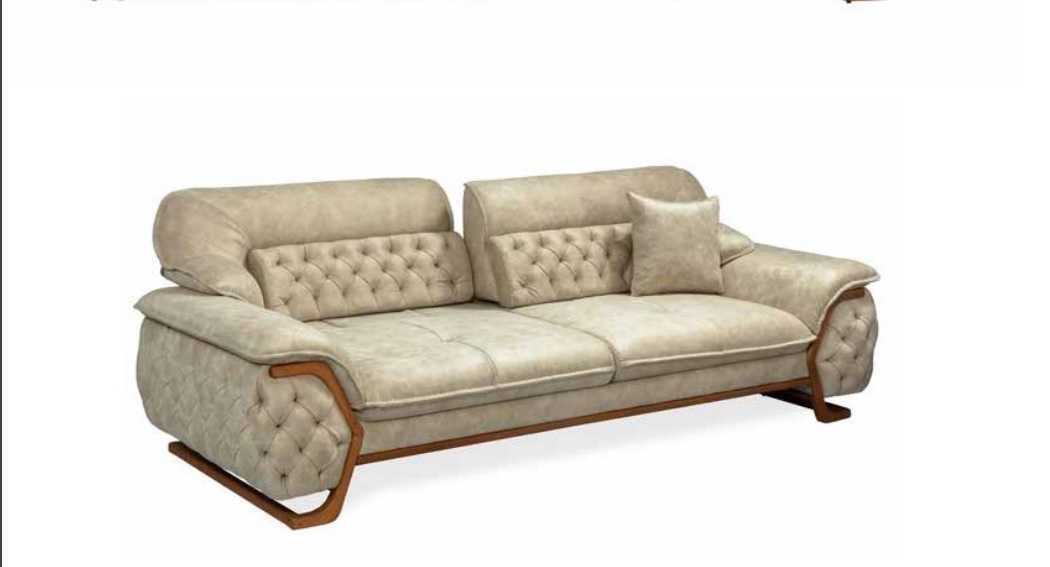 JVmoebel 1 Dreisitzer Rücken in Teile, Europa Sofa, Made Chesterfield-Sofa Chesterfield Verstellbarer