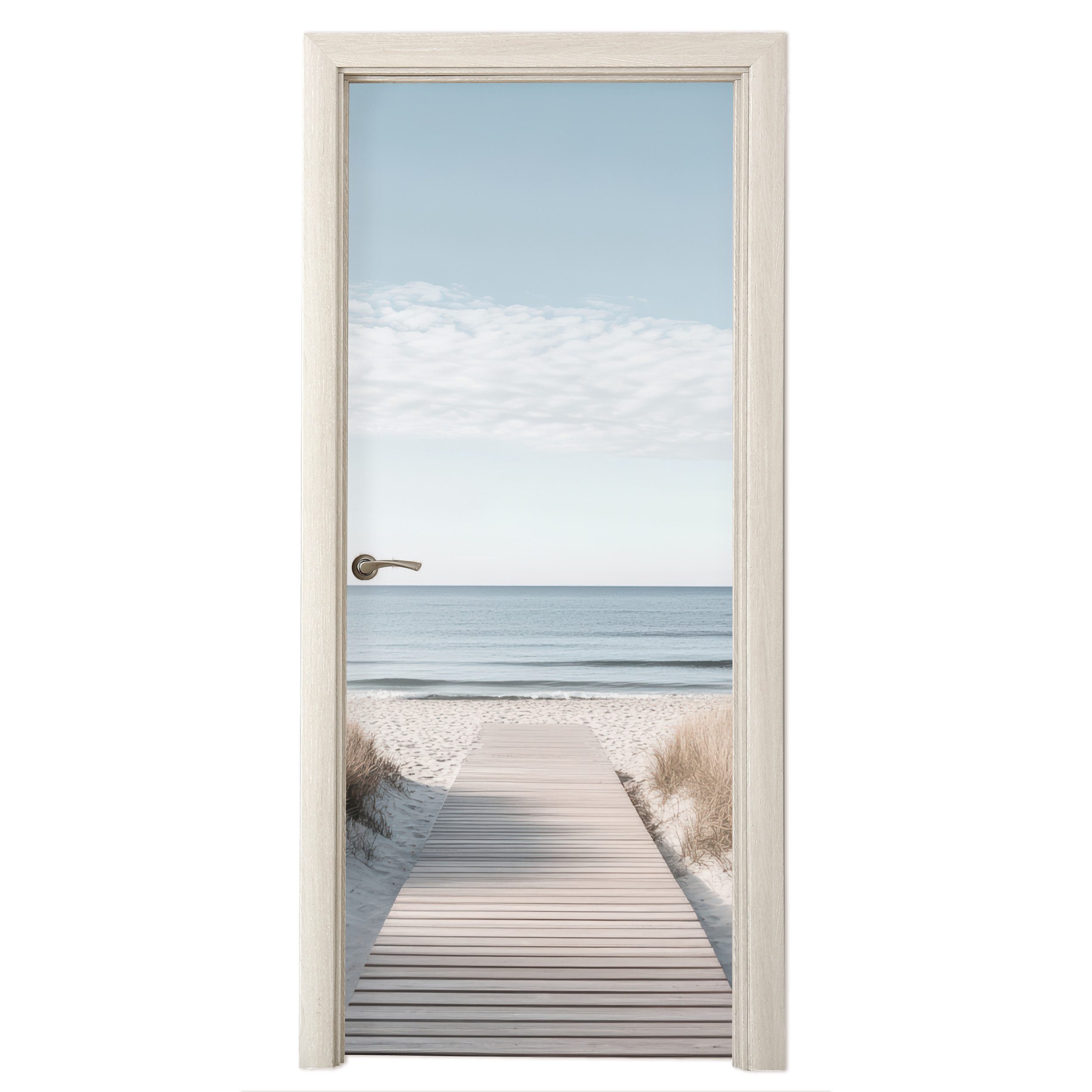 MuchoWow Türtapete Pfad - Strand - Dünen - Natur, Matt, bedruckt, (1 St), S günstig online kaufen