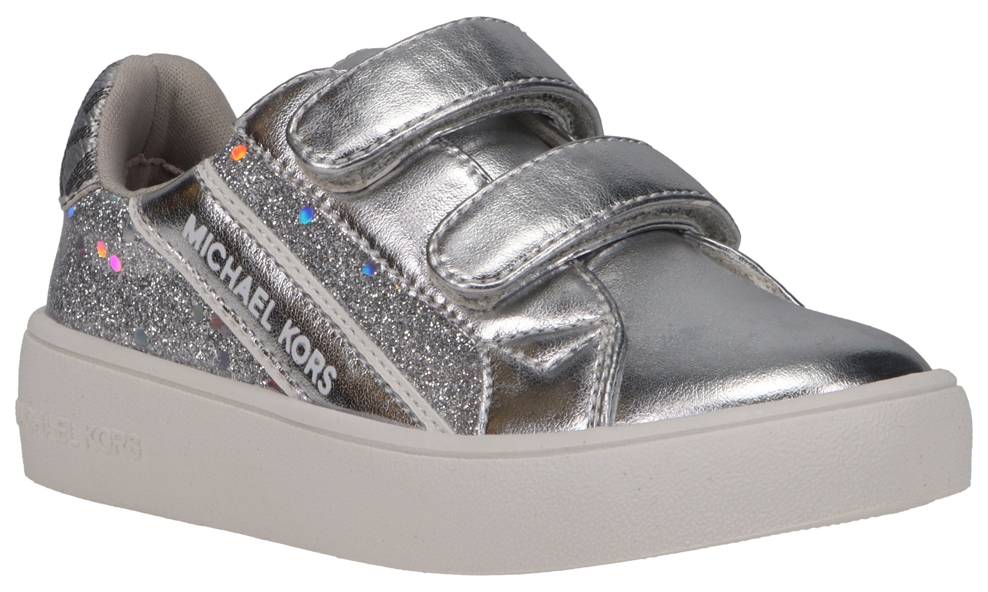 MICHAEL KORS KIDS Klettschuh MK BALLET JEM SLADE Sneaker mit Glitzer Details, Freizeitschuh, Halbschuh, Schnürschuh