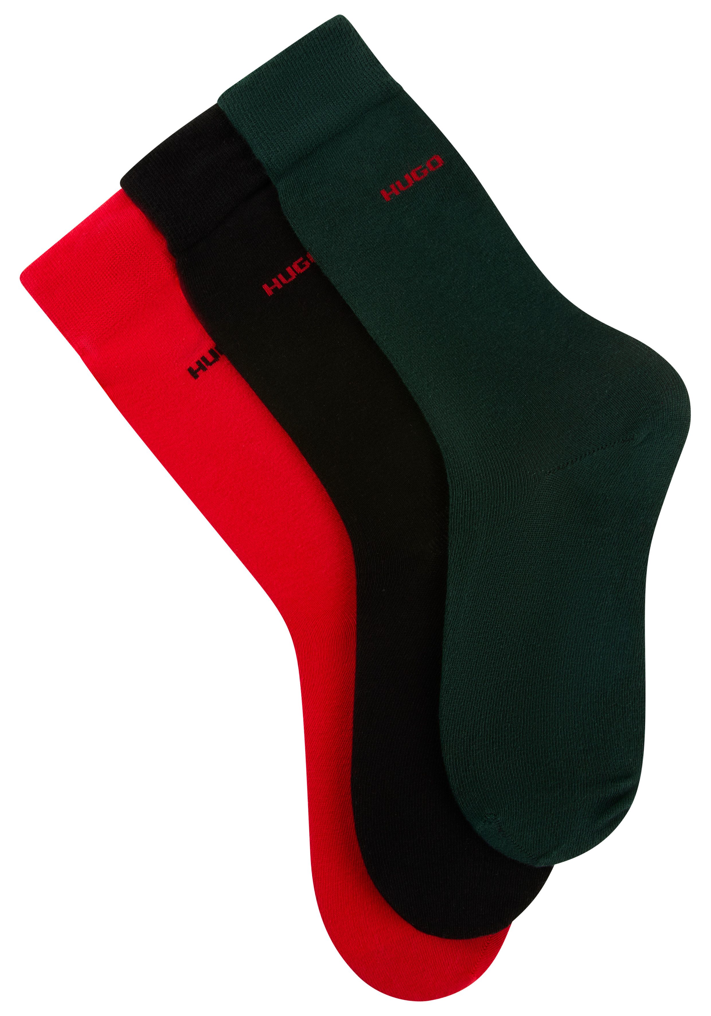 HUGO Businesssocken 3P RS UNI CC (Packung, 3-Paar, 3er Pack) mit kontrastfa günstig online kaufen