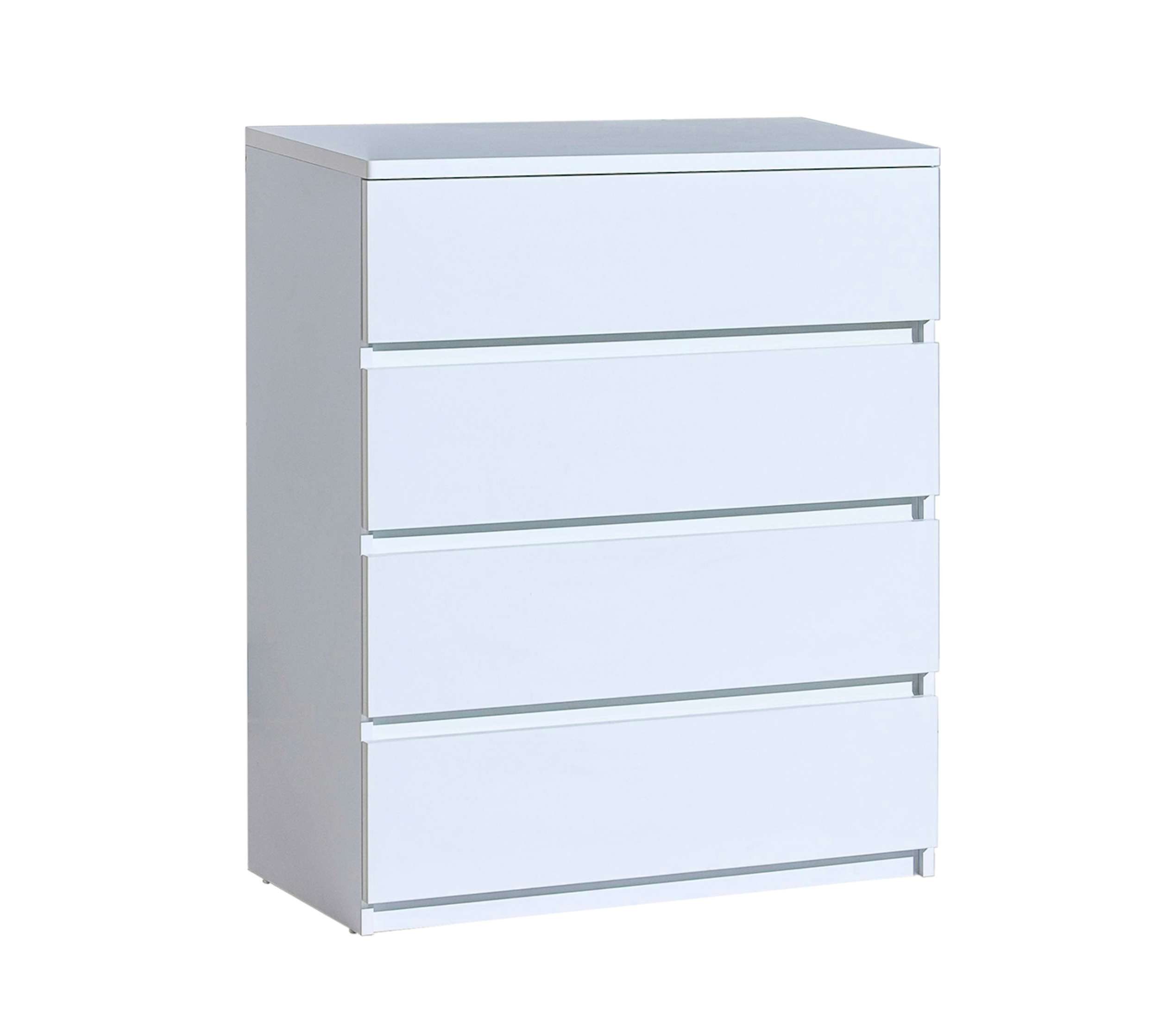 Stylefy Schubladen, (Highboard, Kinderkleiderschrank Arcola Push-to-Open, Weiß Design Modern Schubladenschrank) Stauraum, viel mit