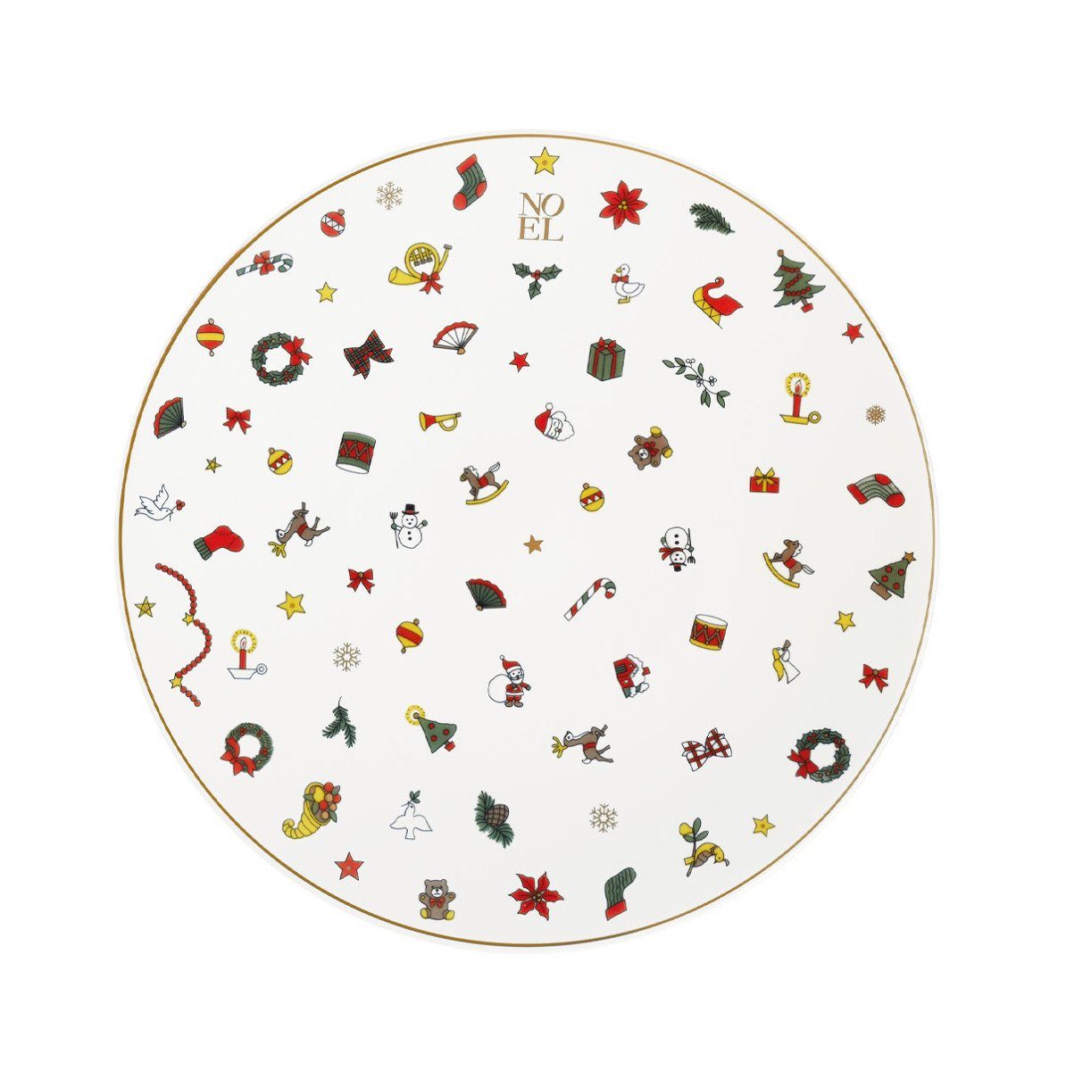 TAITÙ Frühstücksteller Noël Oro