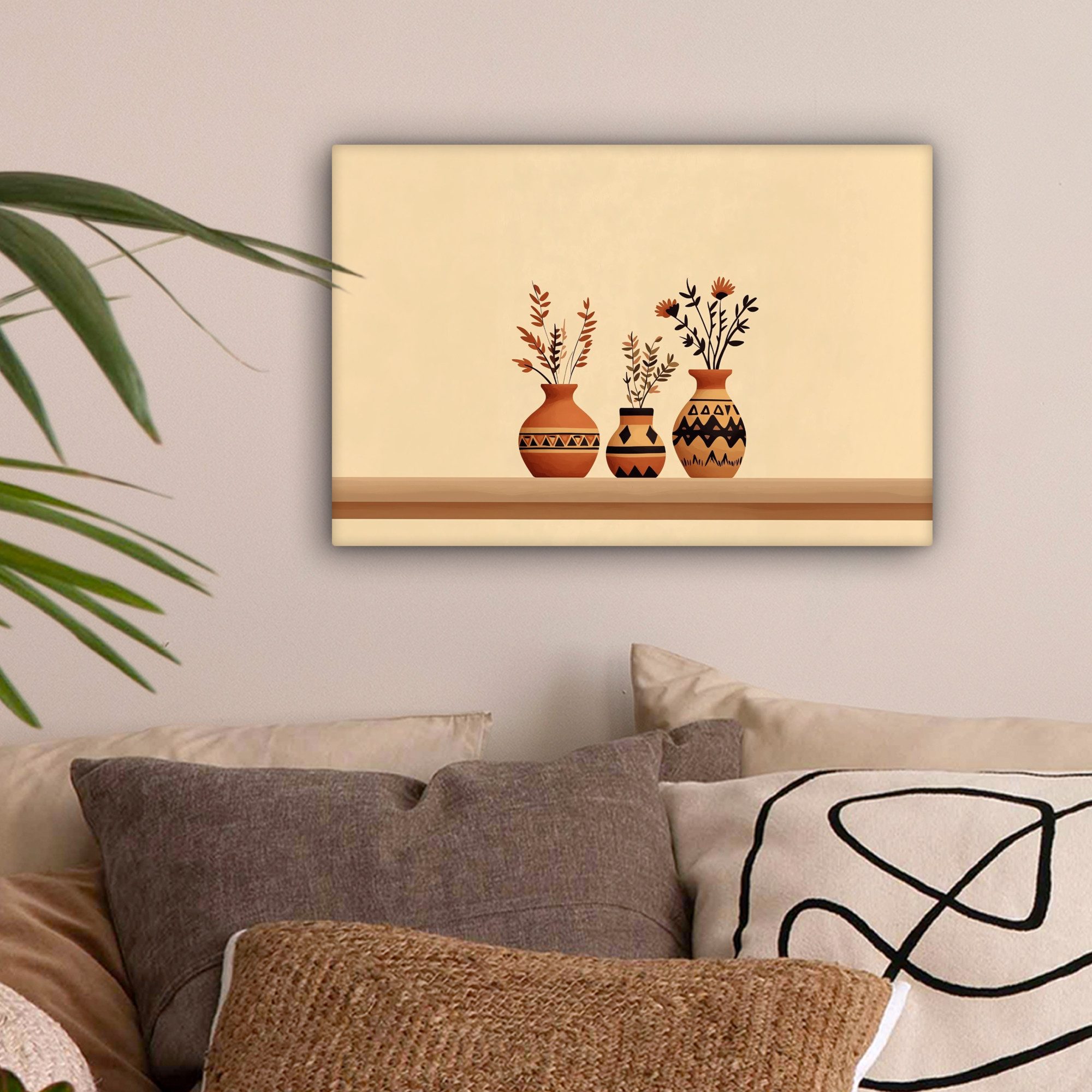 OneMillionCanvasses® Leinwandbild Vasen - Blumen - günstig online kaufen