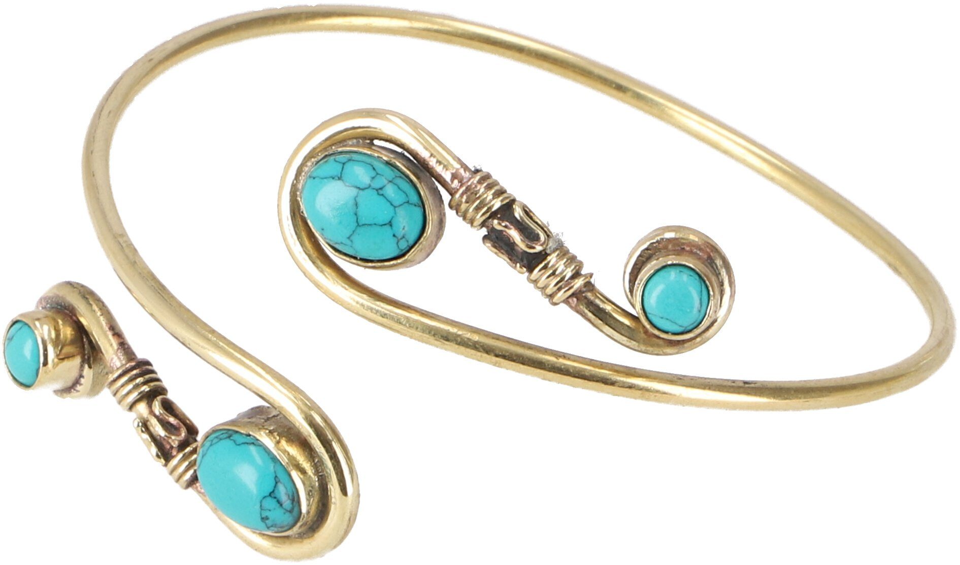 Guru-Shop Armreif Boho Armspange Spange, Замкнутые браслеты aus Messing -..