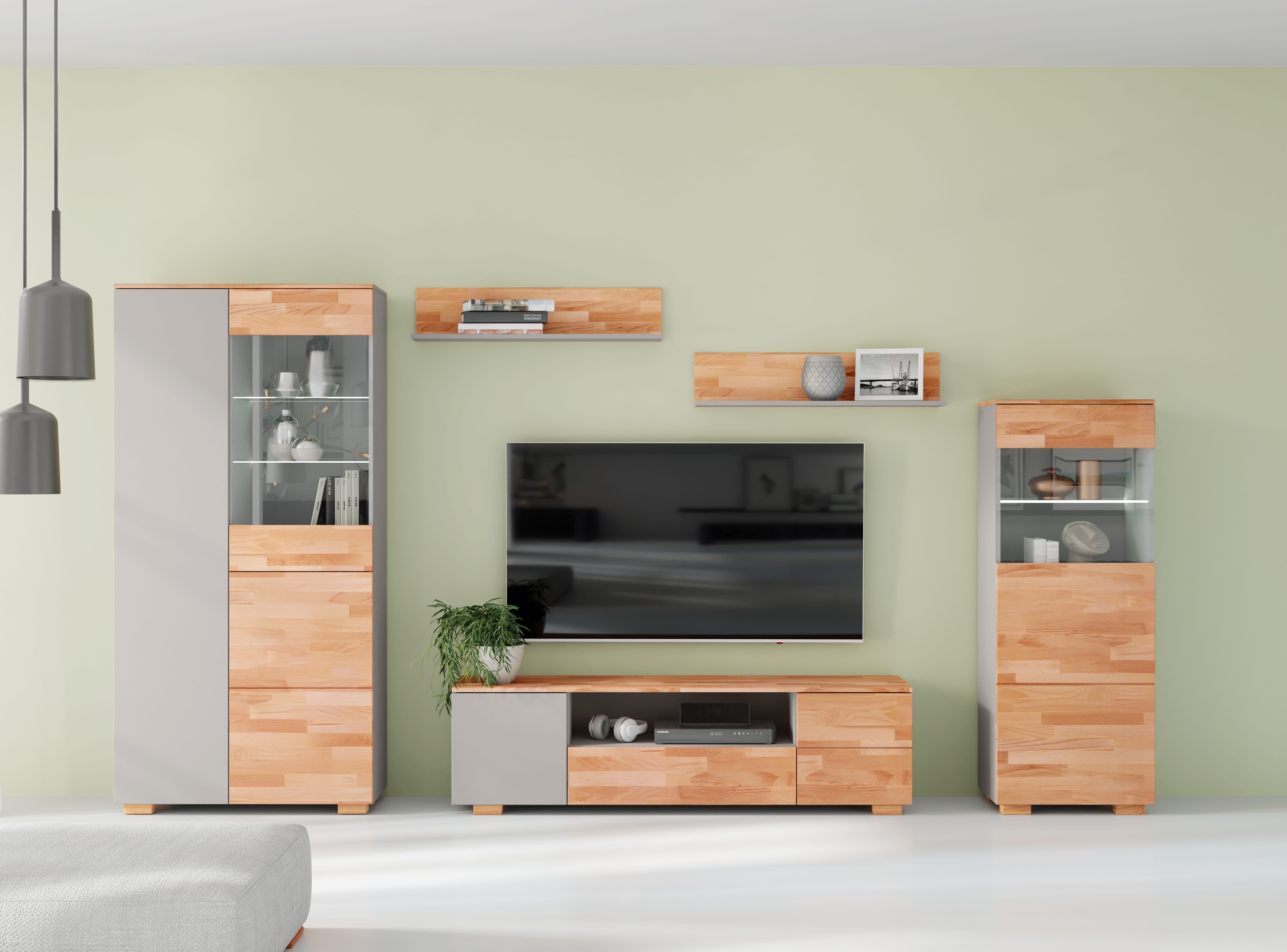 OTTO home Wohnwand, (5-St), schöne moderne Optik