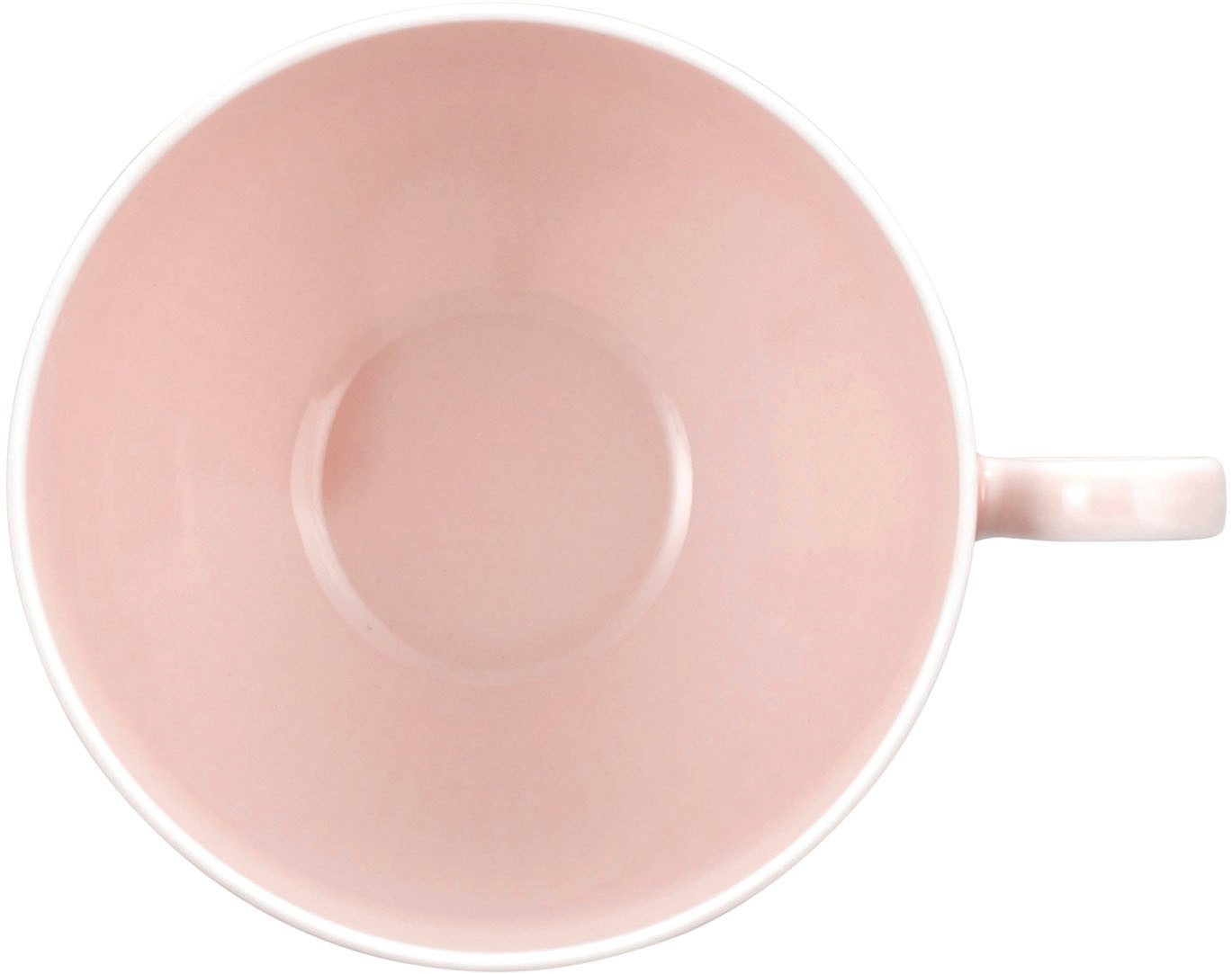 Seltmann Weiden Cappuccinotasse Amina, 1-tlg., Porzellan, Cappucinotasse aus Porzellan mit Relief