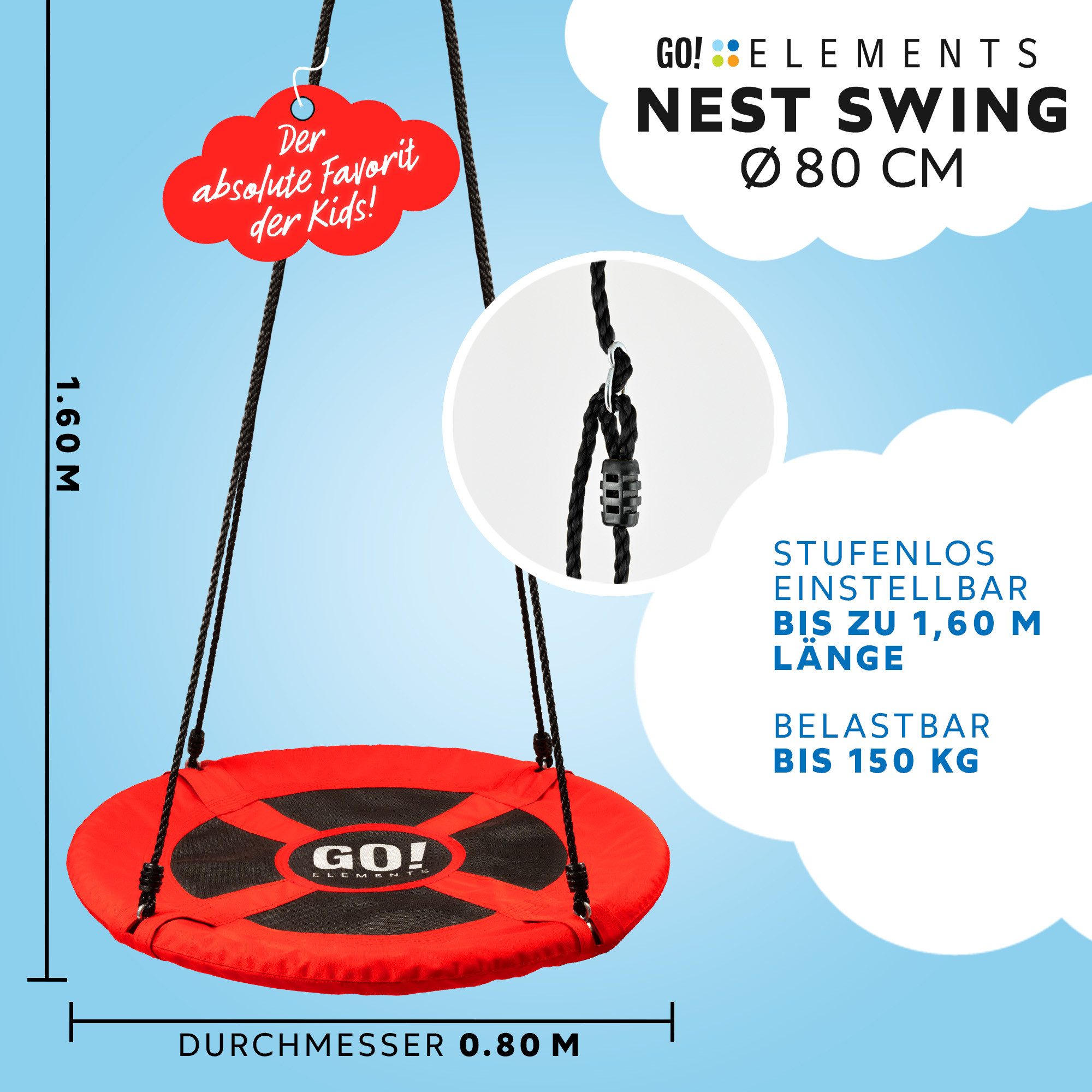 GO!elements Nestschaukel-Sitz
